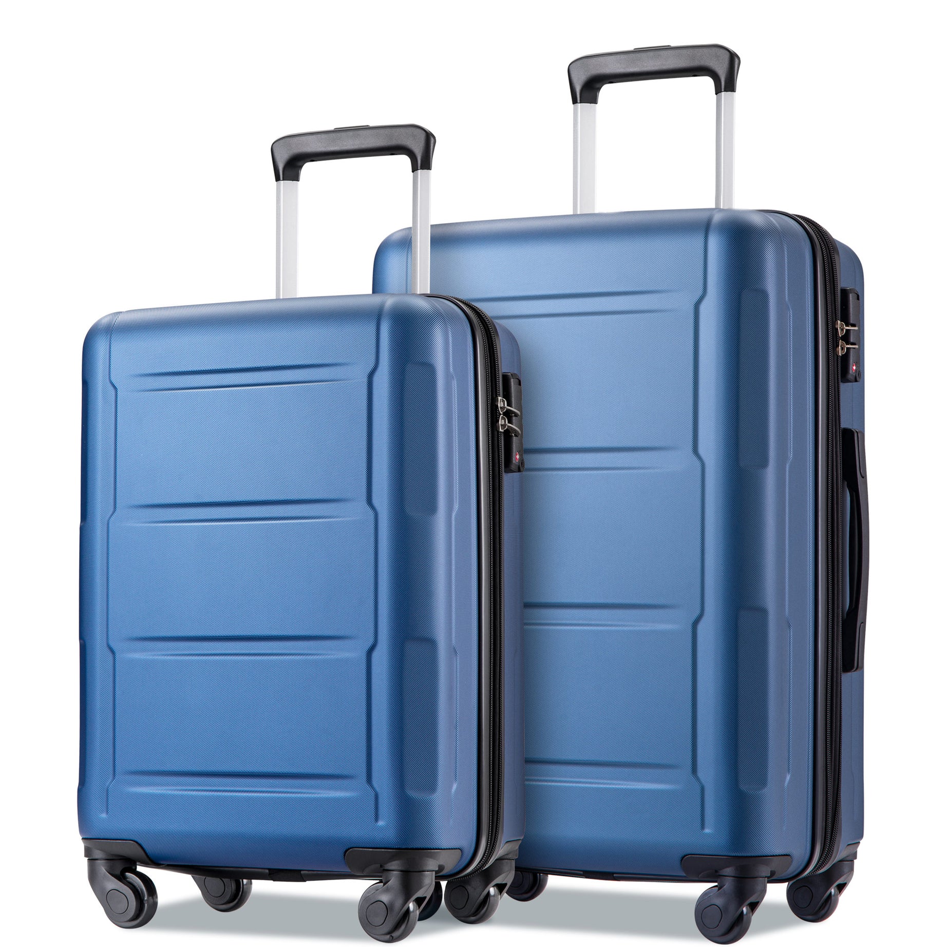 Expanable Spinner Wheel 2 Piece Luggage Set ABS Lightweight Suitcase with TSA Lock 20inch+24inch--1