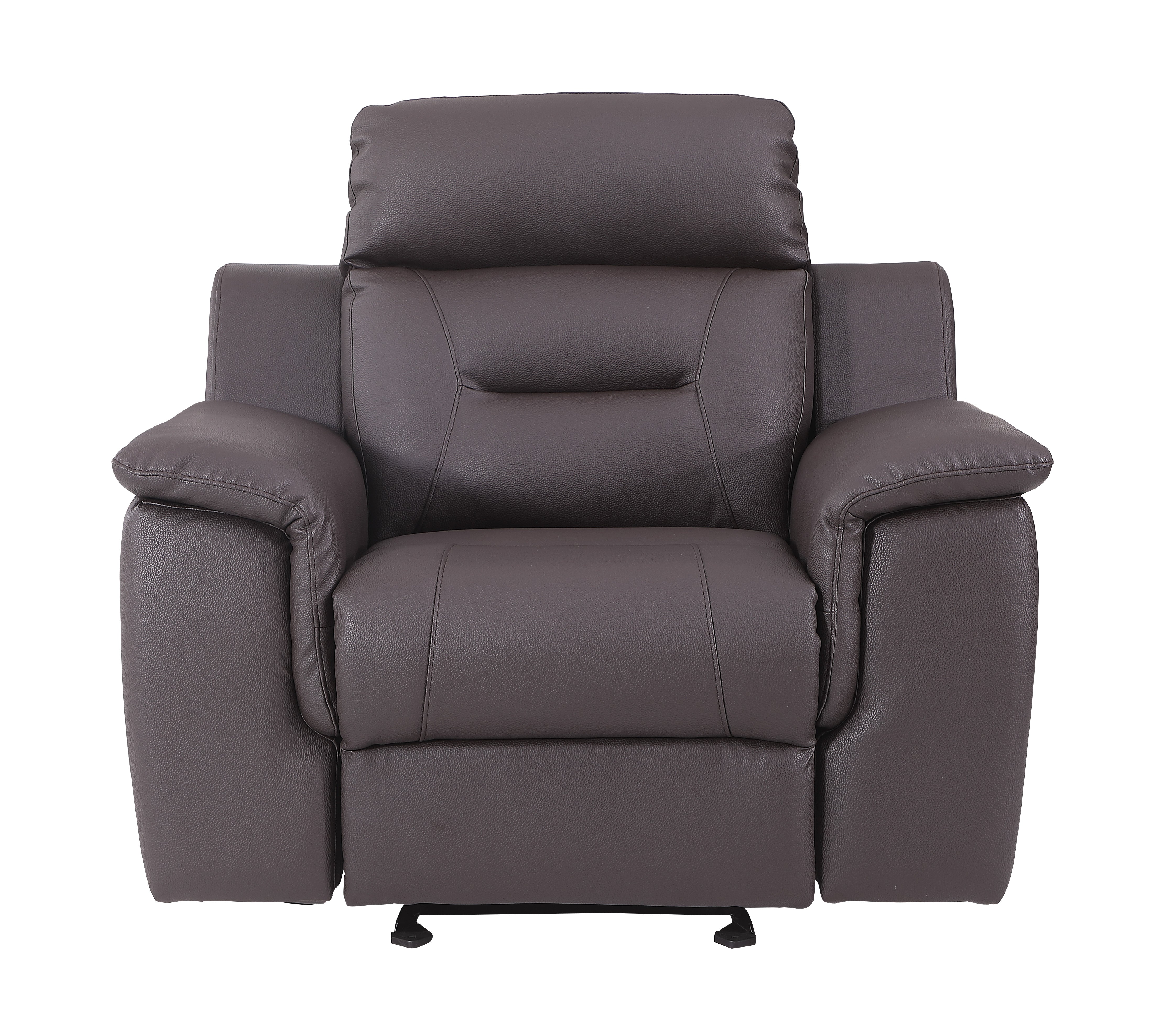 Global United Reclining Modern Leather Air Upholstered Chair--1