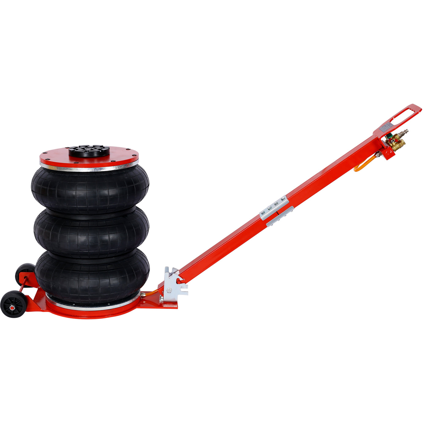 5T Triple Bag Air Jack ,Pneumatic Jack 3 bag ,lifting 16in capacity 5T 11000lbs,easy-collapsing Terrain,Red color--1