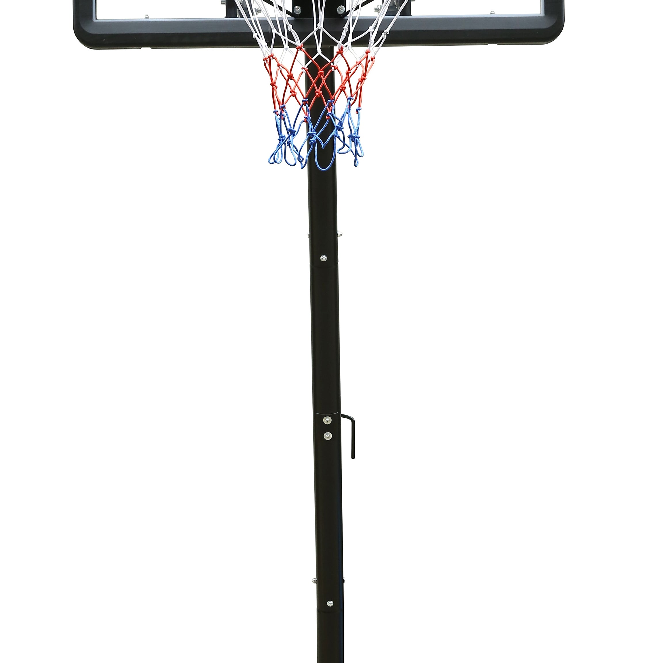 Height Adjustable 7.5 to 10ft Basketball Hoop 44 Inch Backboard Portable Basketball Goal System with Stable Base and Wheels, use for Outdoor--1