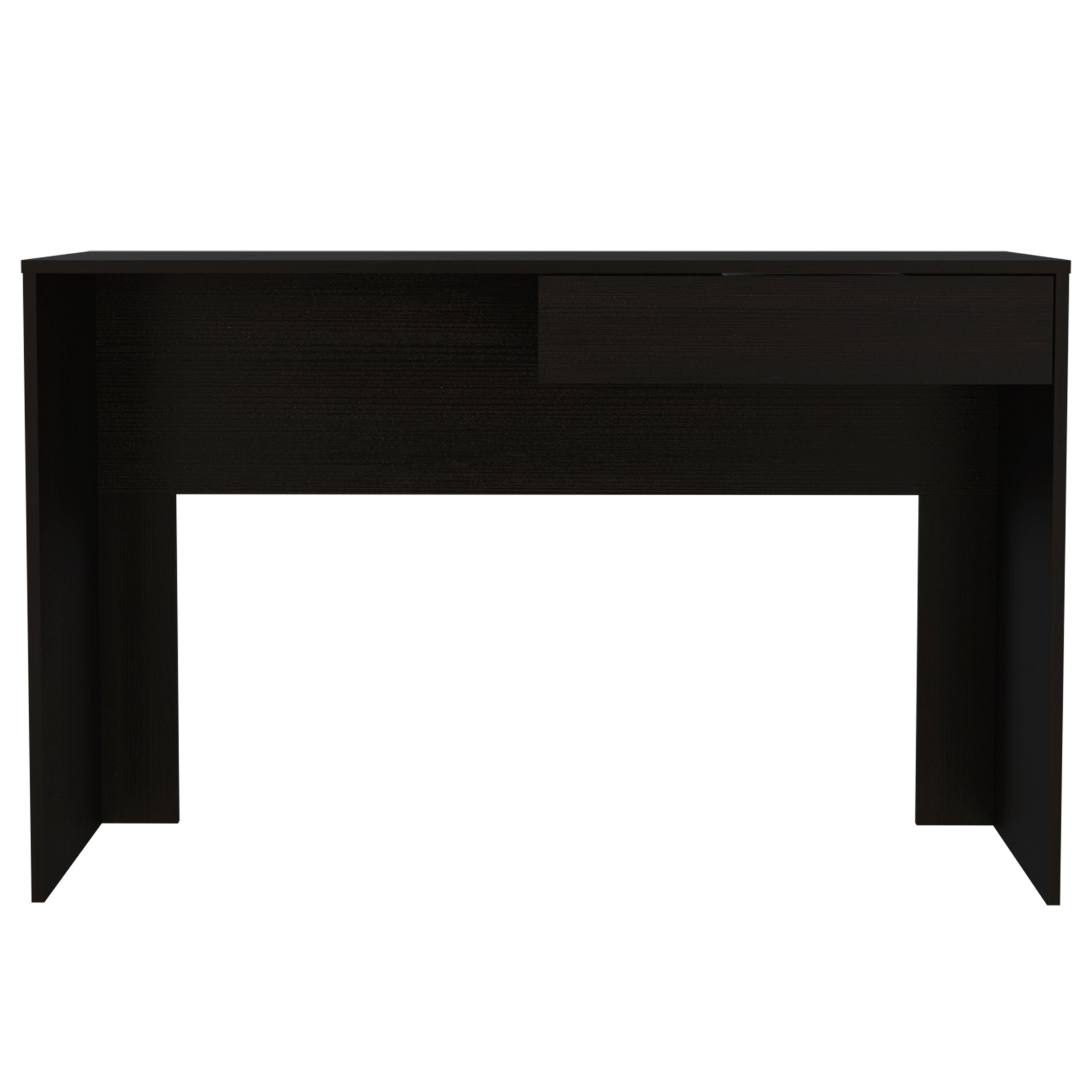 Meridian 1-Drawer Computer Desk Black Wengue--3