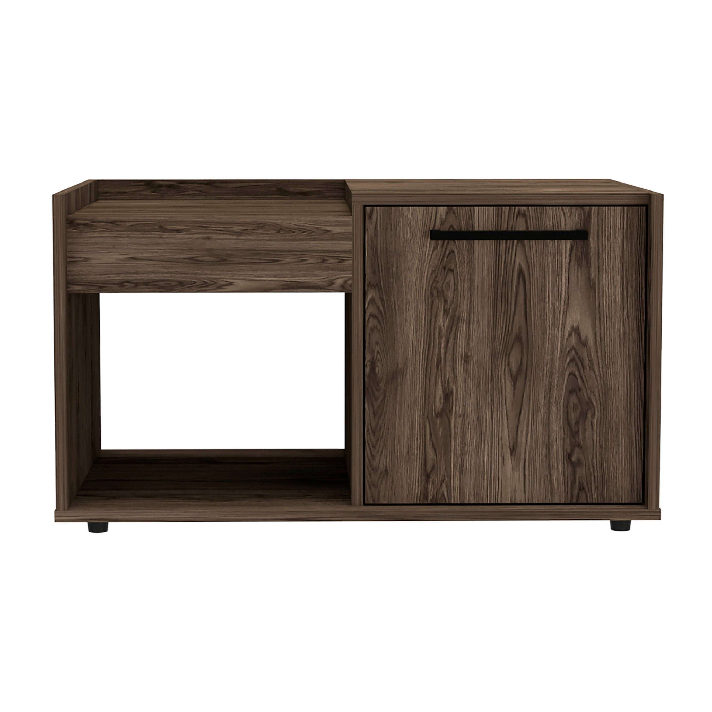 Tualatin 2-Shelf Coffee Table Dark Walnut--1