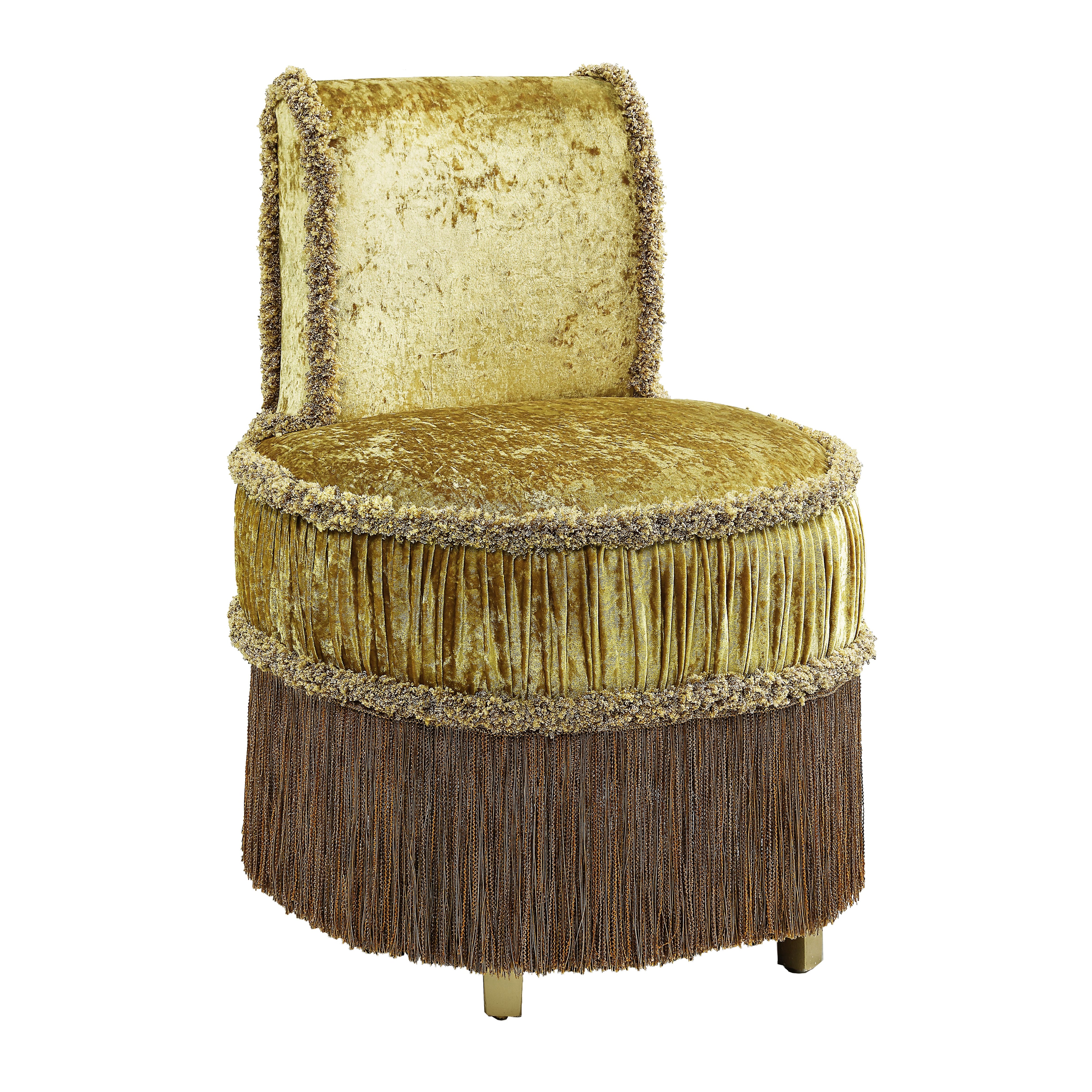 ACME Bernadette STOOL Gold Finish BD01478--1