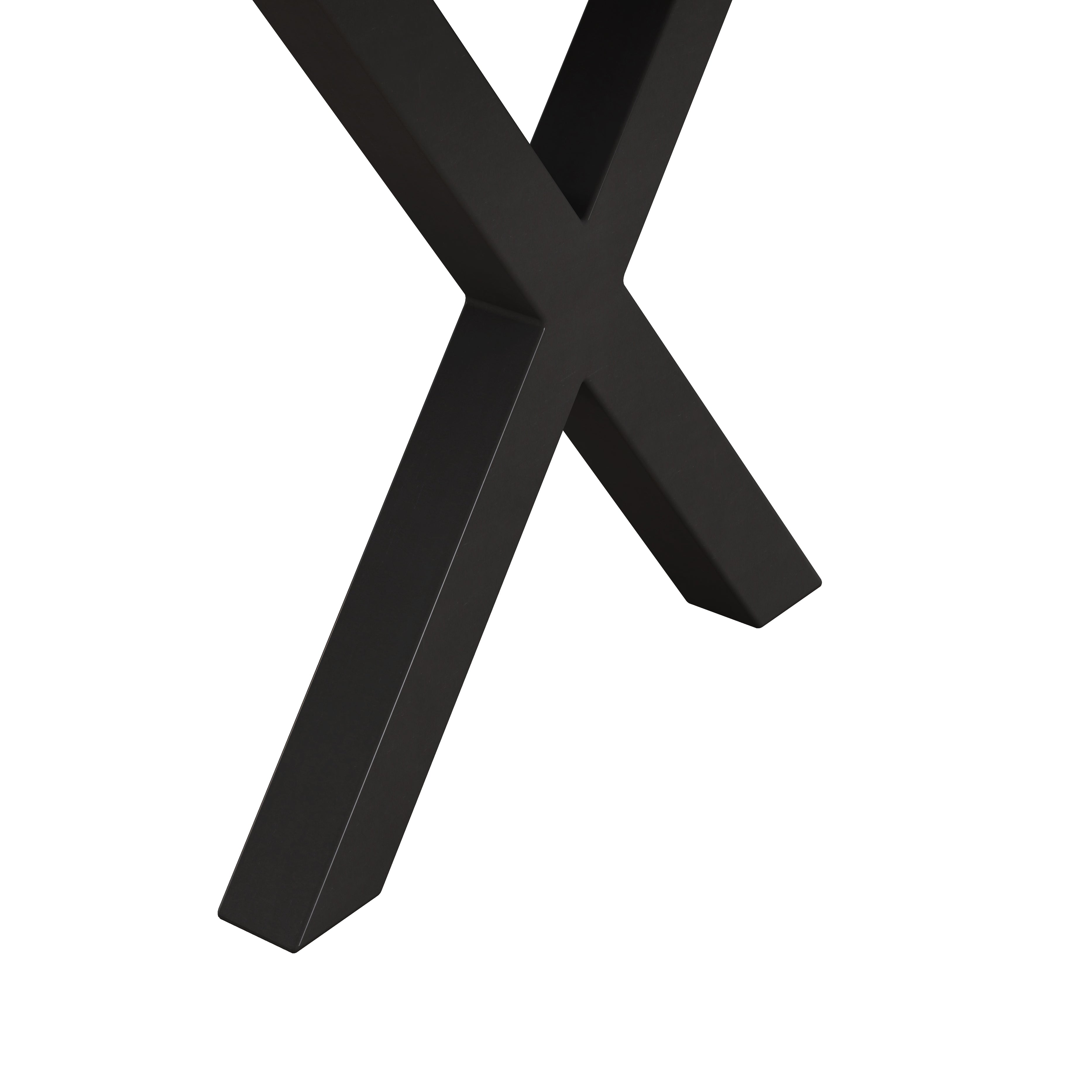 Black X-Shape Table Leg--1