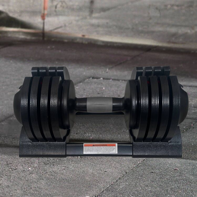 22LBS  ADJUSTABLE DUMBBELL STEEL+PLASTIC--1