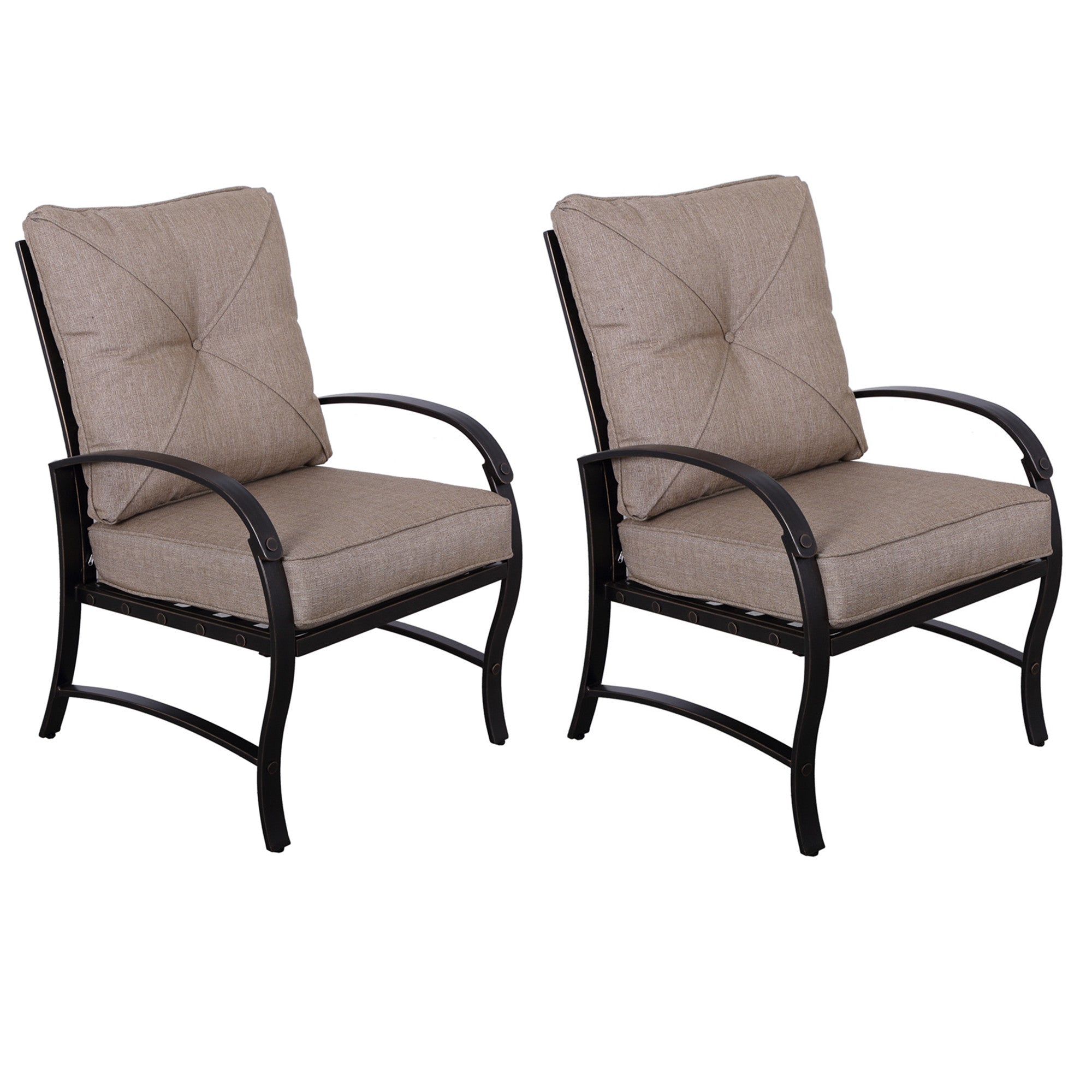 Modern Dining Chair With Back and Seat Cushion, Set of 2--1