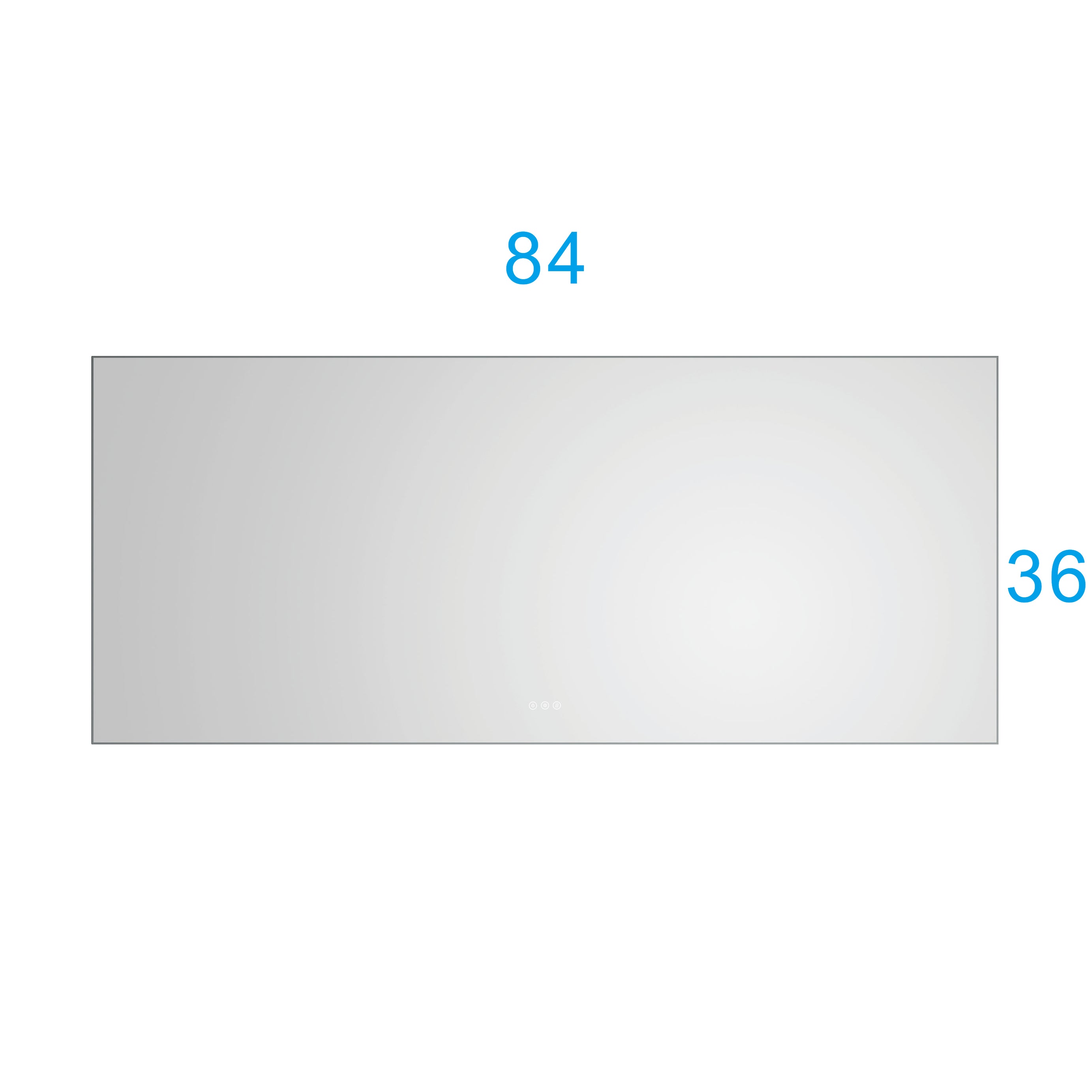 84x 36Inch LED Mirror Bathroom Vanity Mirror with Back Light, Wall Mount Anti-Fog Memory Large Adjustable Vanity Mirror--3