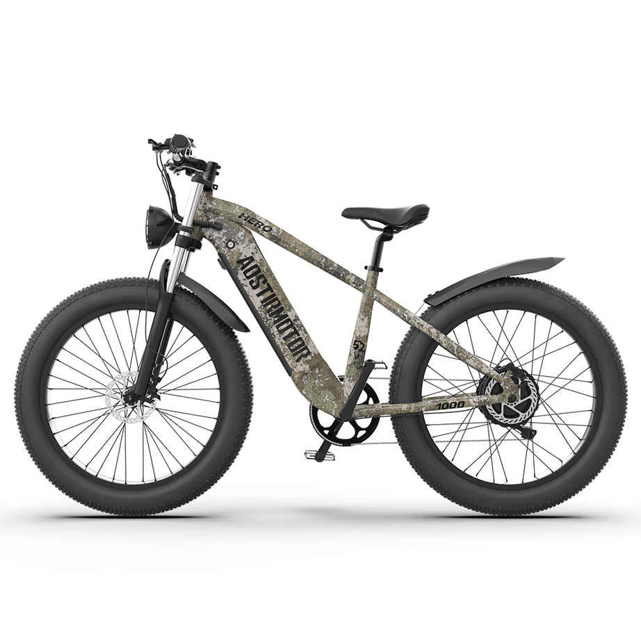 E-bike 26"1000W Electric Bike 52V 20Ah battery SAMSUNG All-terrain EBike Mountain Bicycle（Camouflage）--1