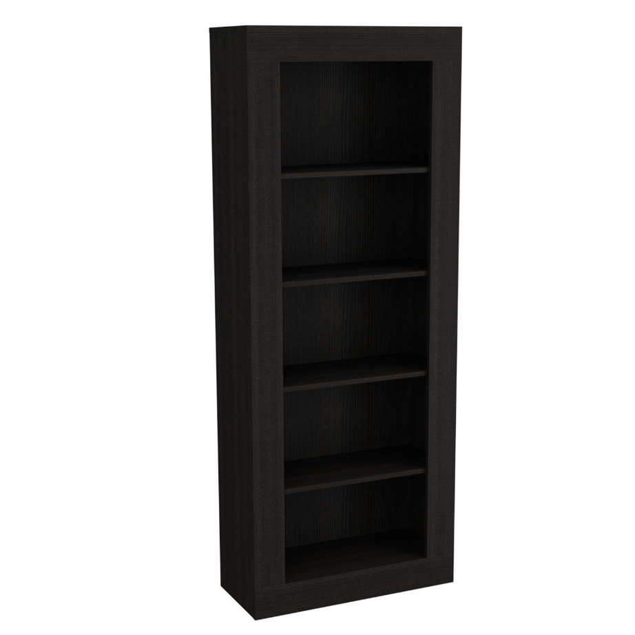 Andina Bookcase, Vertical Design, Five Shelves -Black--2