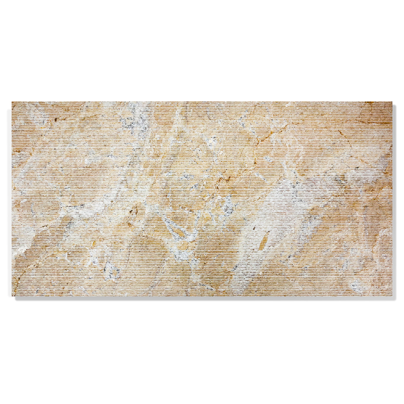 12*24 Gold Yellow Beige natural marble, for wall, FS textured finished, 3D fluted marble, natural stone--1