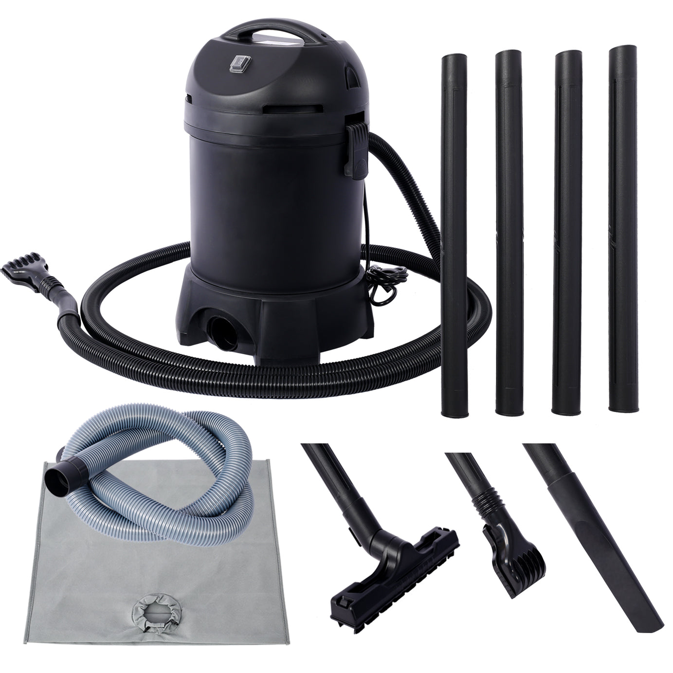 Garden Pond Vacuum Cleaner,cleansweep with 14ft intake suction hose, 4 Extension Tubes, 3 Vacuum Nozzles, a 6.5 Foot Output Hose, and a Debris Collection Bag--1