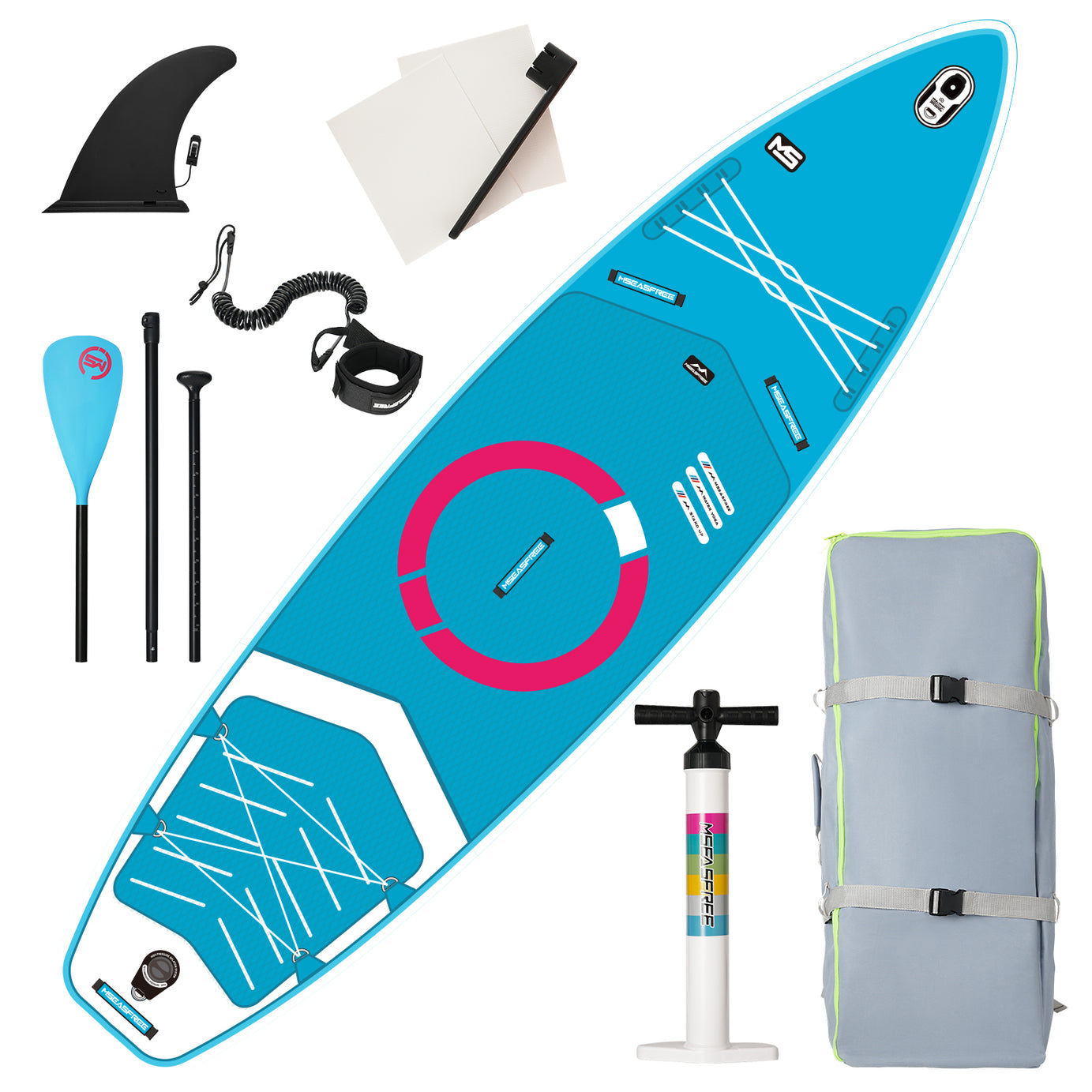 Inflatable Stand Up Paddle Board 11'x34"x6" With Accessories--1