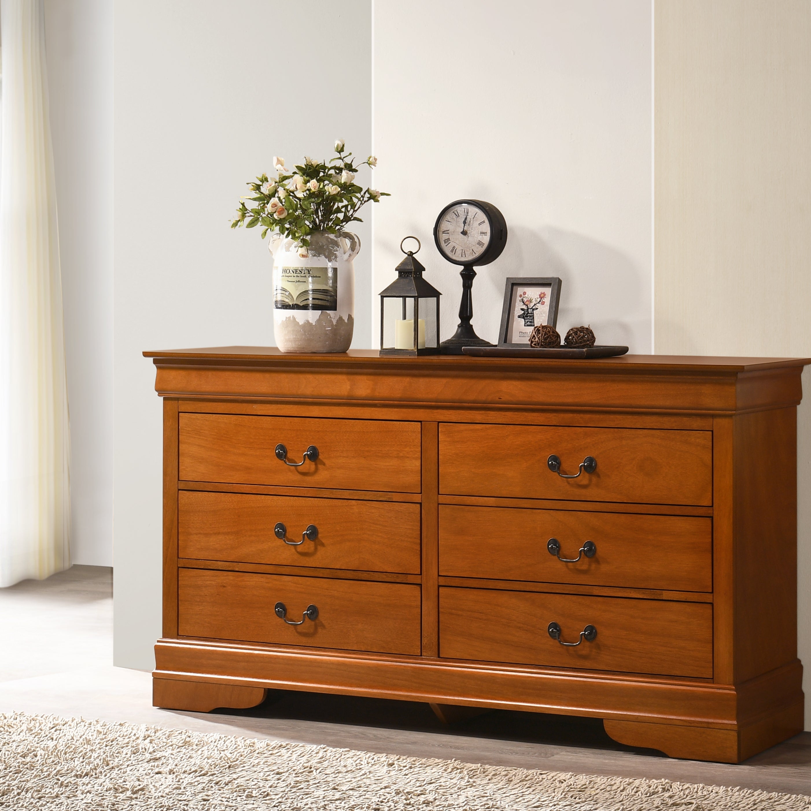 Glory Furniture LouisPhillipe G02160-D Dresser , Oak--1