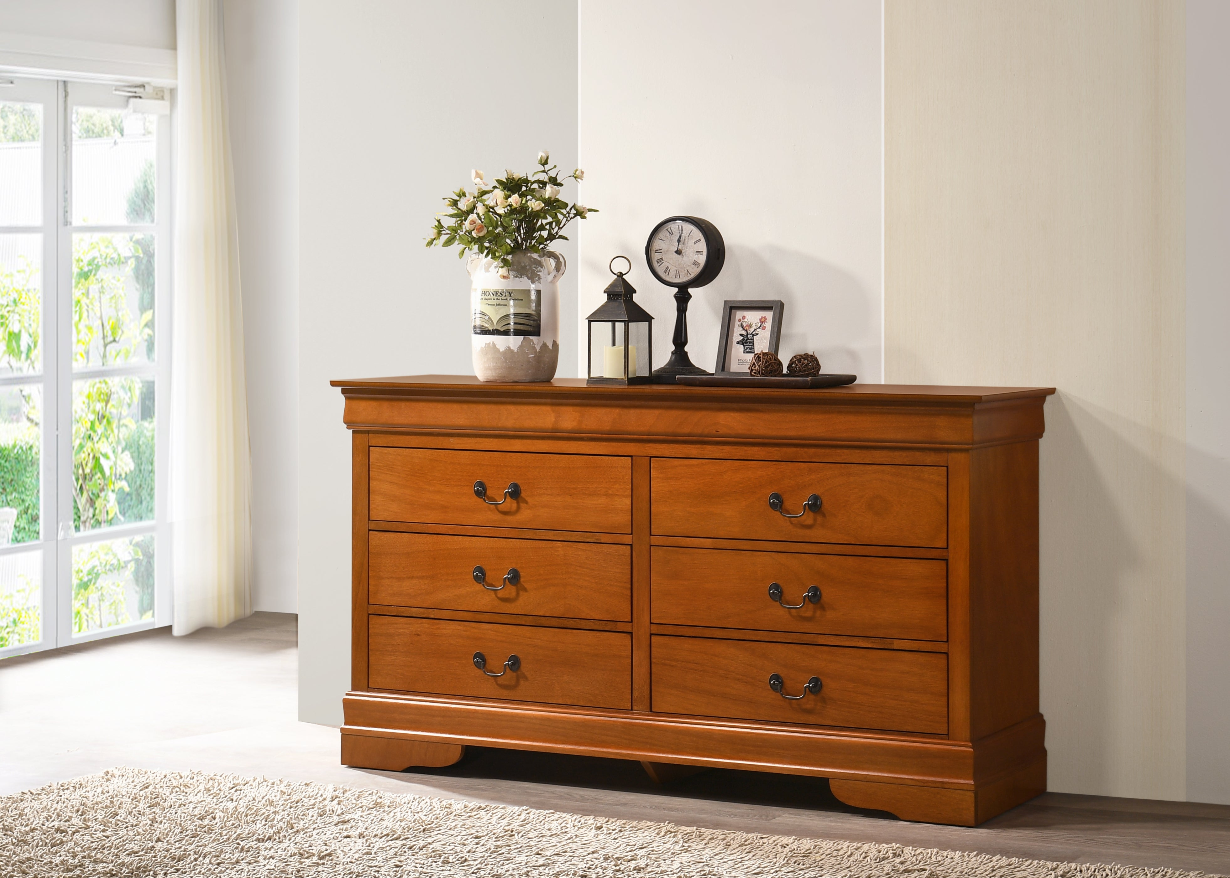 Glory Furniture LouisPhillipe G02160-D Dresser , Oak--1