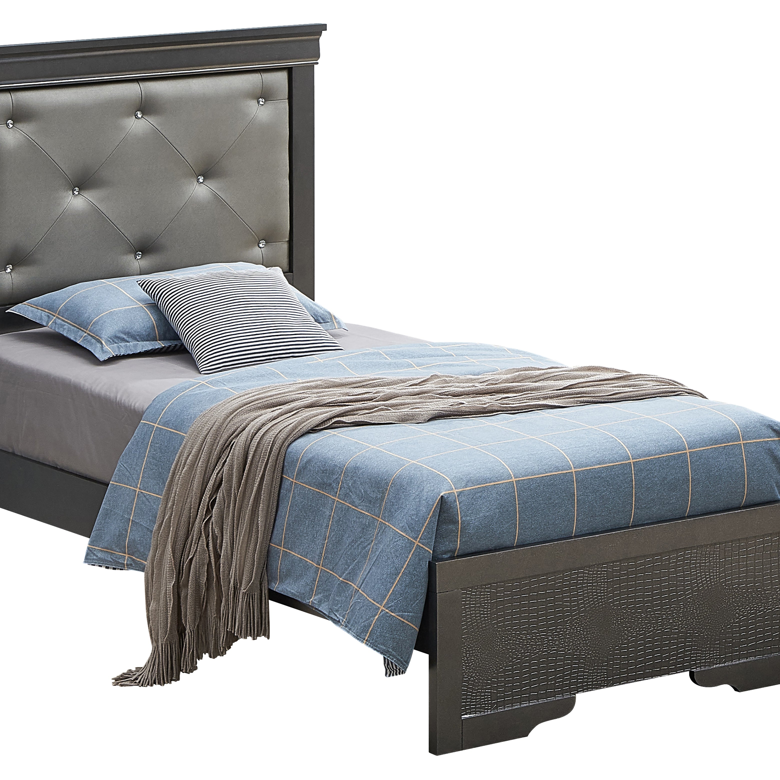 Glory Furniture Lorana G6502B-TB2 Twin Bed , Metalic Black--1