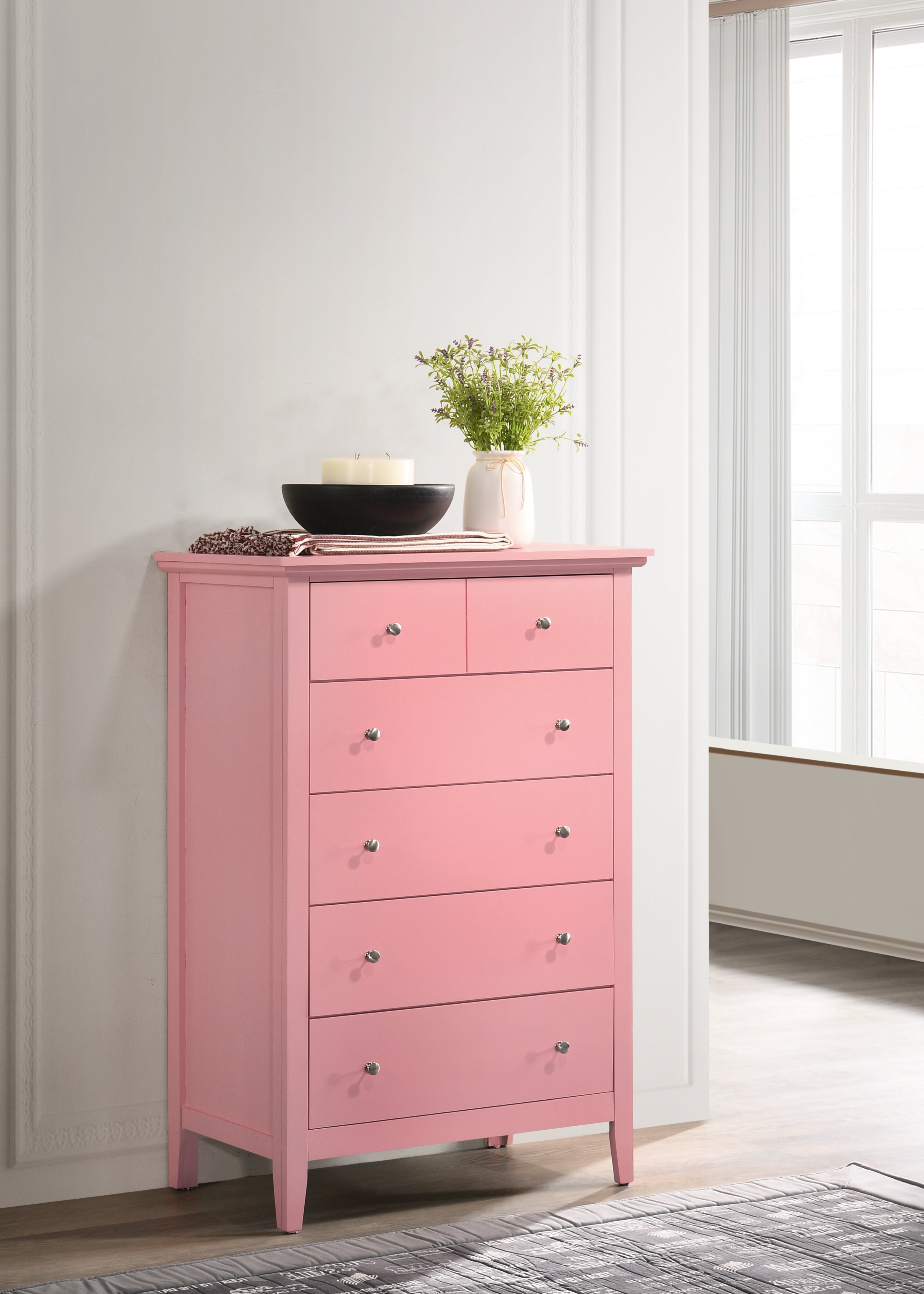 Glory Furniture Hammond G5404-CH Chest , Pink--1