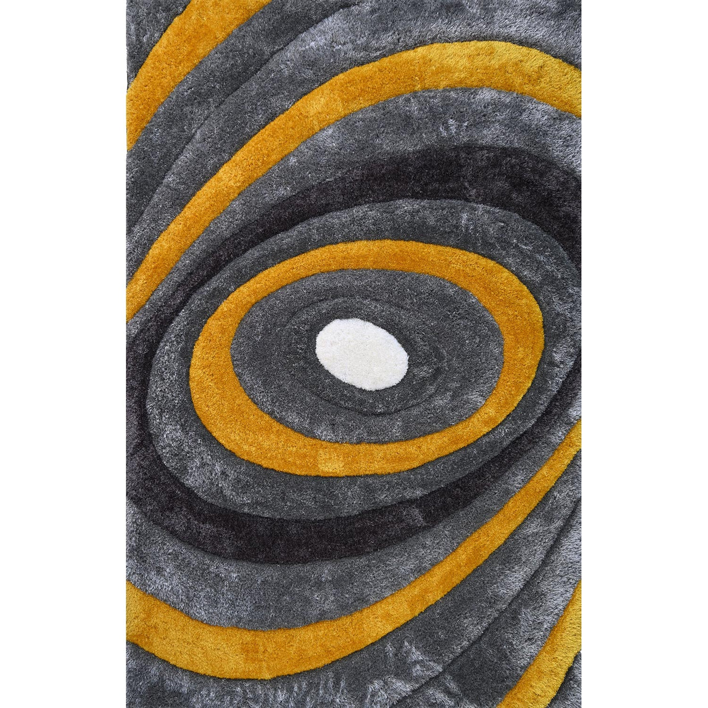 Rona Gray 3D Shag Rug--1