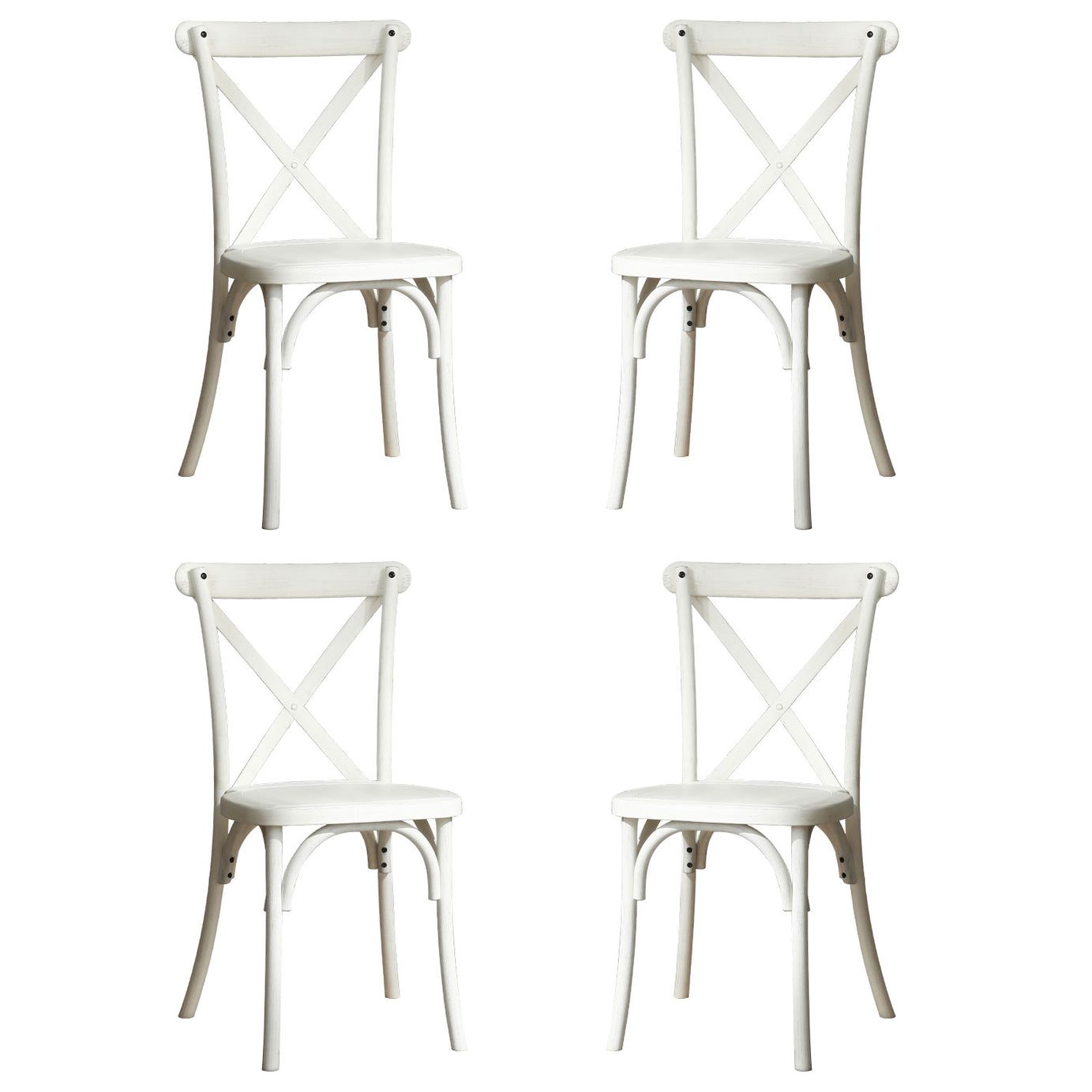 4-Pack Resin X-Back Chair,  Mid Century Chair Modern Farmhouse Cross Back Chair for Kitchen ,Lime Wash--1