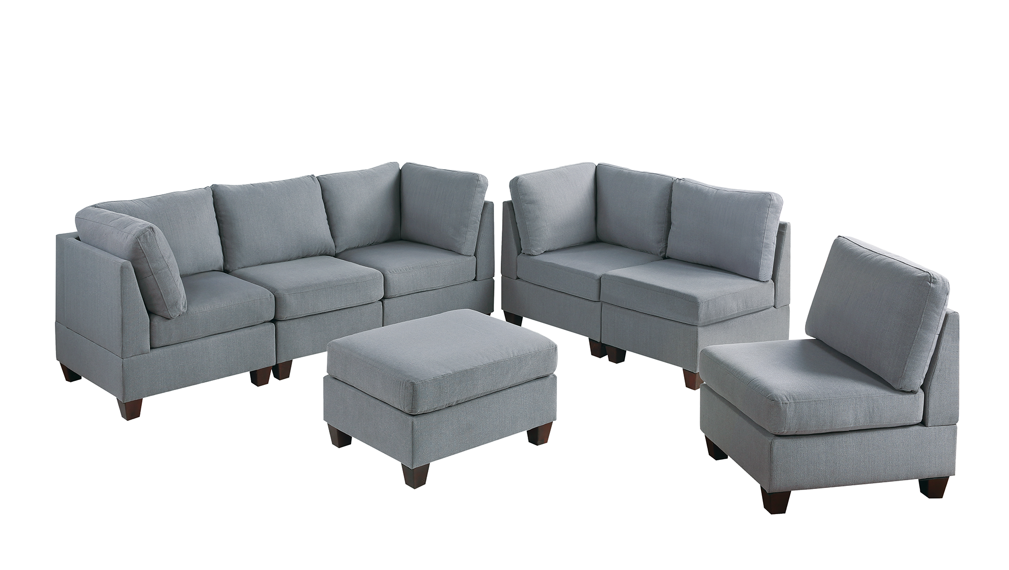 MODULAR SET - 7PC in Gray--1