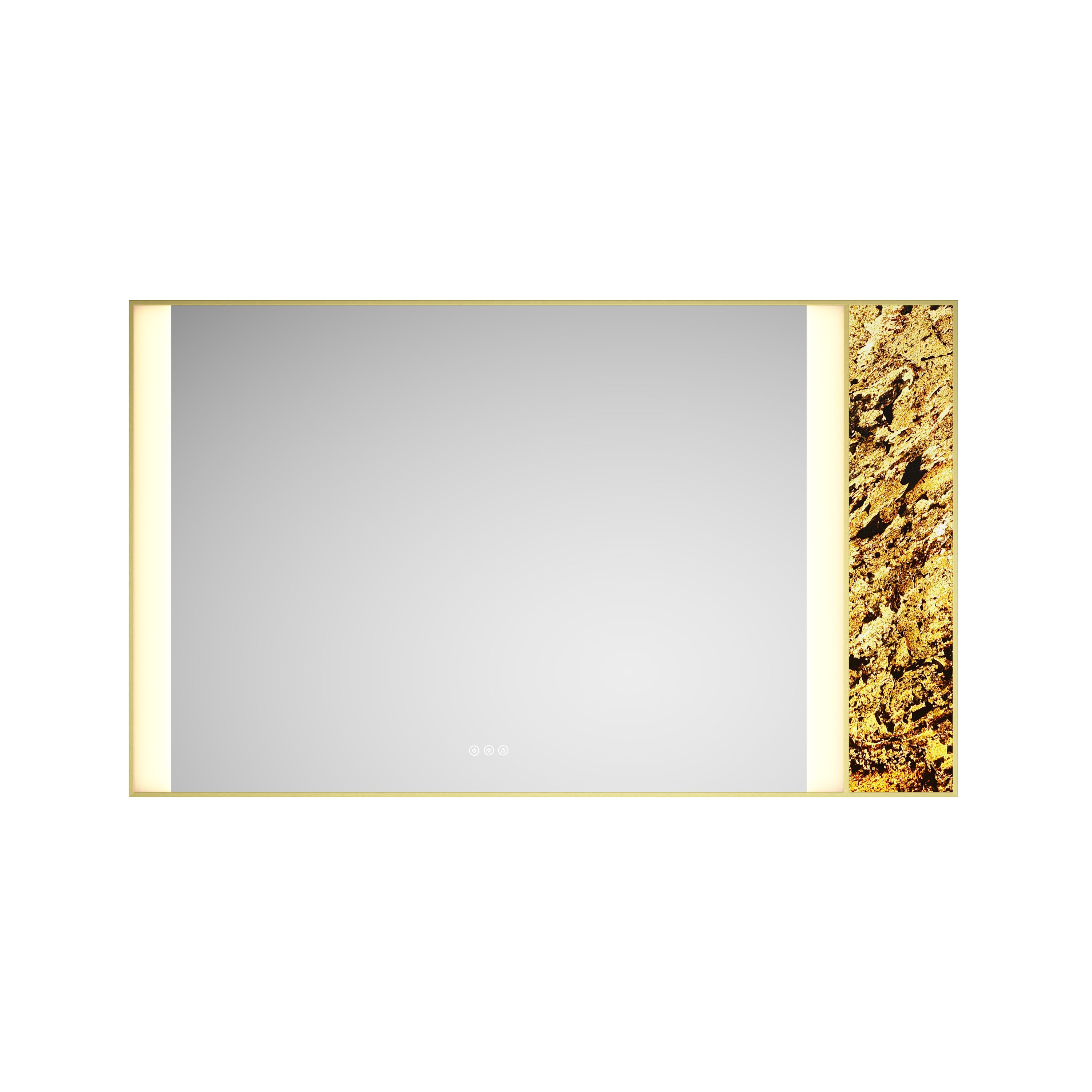 60 x 36Inch LED Mirror Bathroom Vanity Mirror with Back Light, Wall Mount Anti-Fog Memory Large Adjustable Vanity Mirror
Natural stone decoration decoration follows LED changes--1