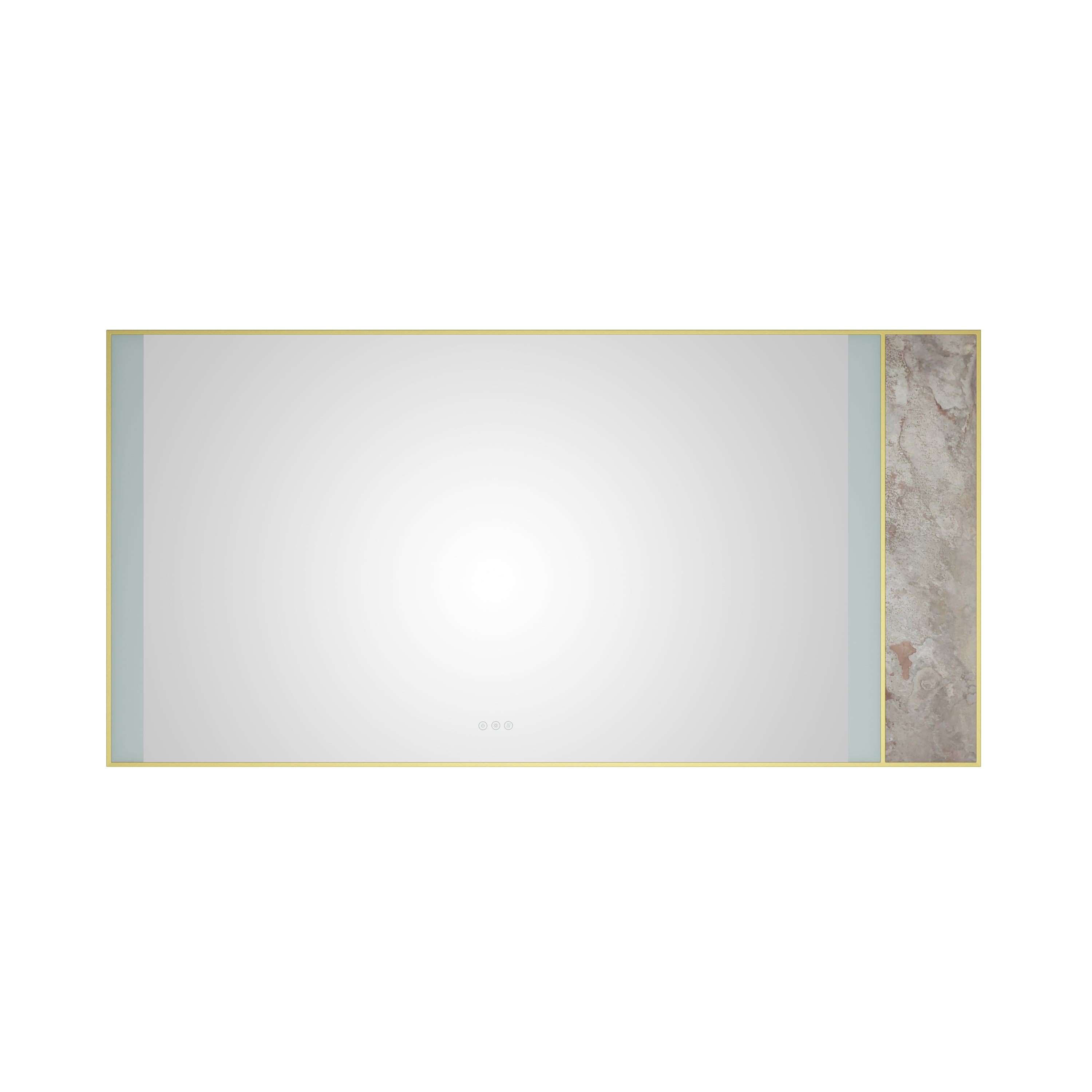 72x 36Inch LED Mirror Bathroom Vanity Mirror with Back Light, Wall Mount Anti-Fog Memory Large Adjustable Vanity Mirror
Natural stone decoration decoration follows LED changes--1