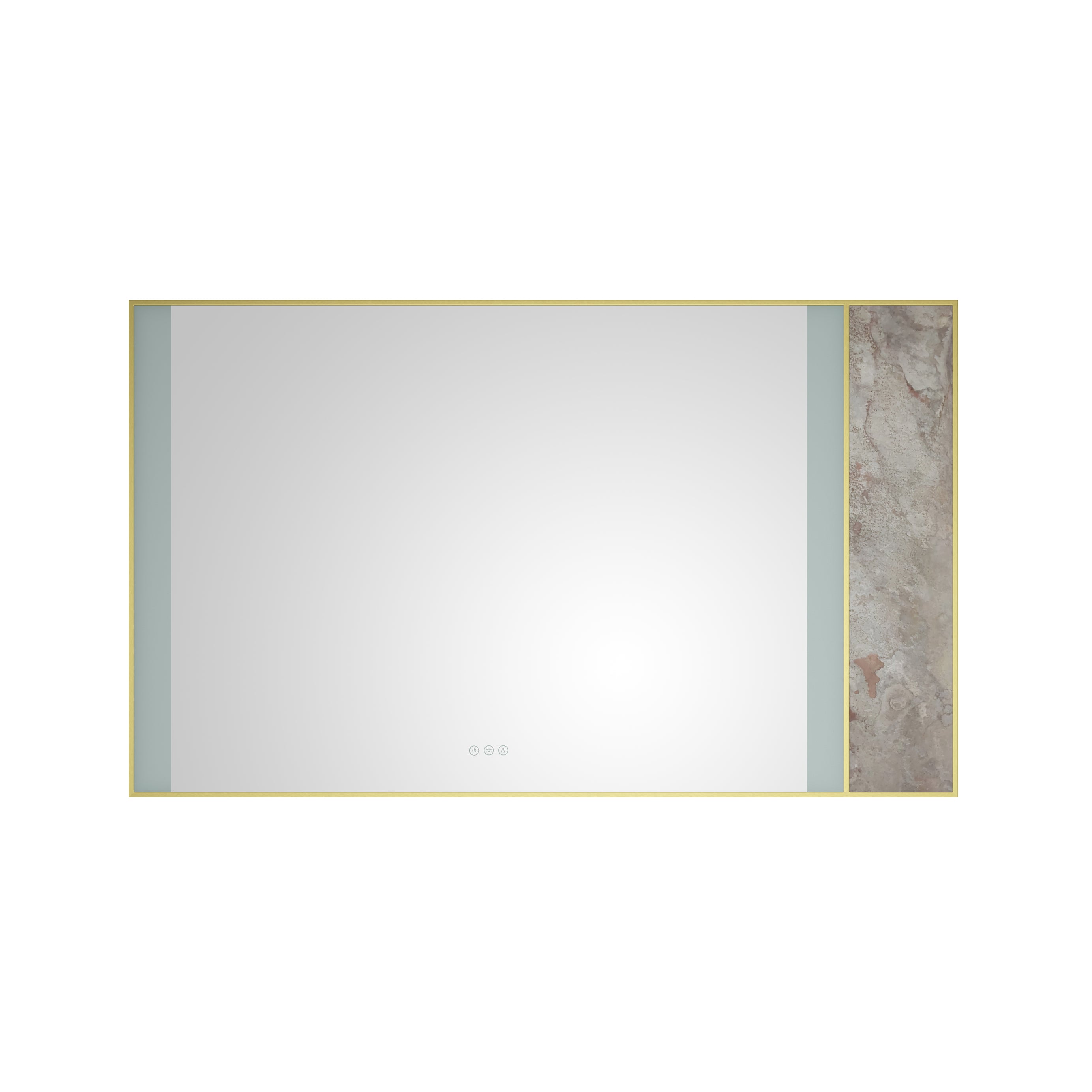 60 x 36Inch LED Mirror Bathroom Vanity Mirror with Back Light, Wall Mount Anti-Fog Memory Large Adjustable Vanity Mirror
Natural stone decoration decoration follows LED changes--1