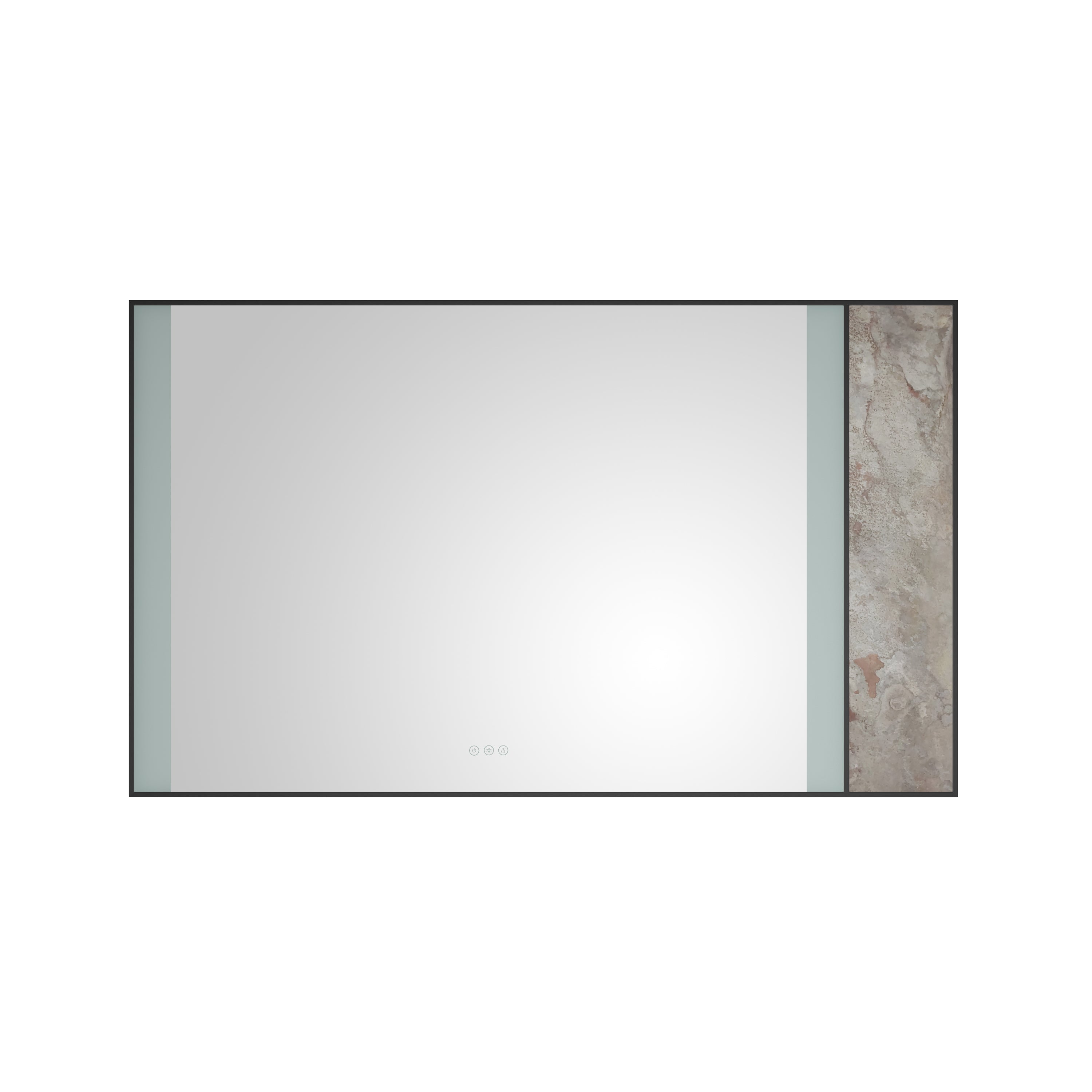 60 x 36Inch LED Mirror Bathroom Vanity Mirror with Back Light, Wall Mount Anti-Fog Memory Large Adjustable Vanity Mirror
Natural stone decoration decoration follows LED changes--1