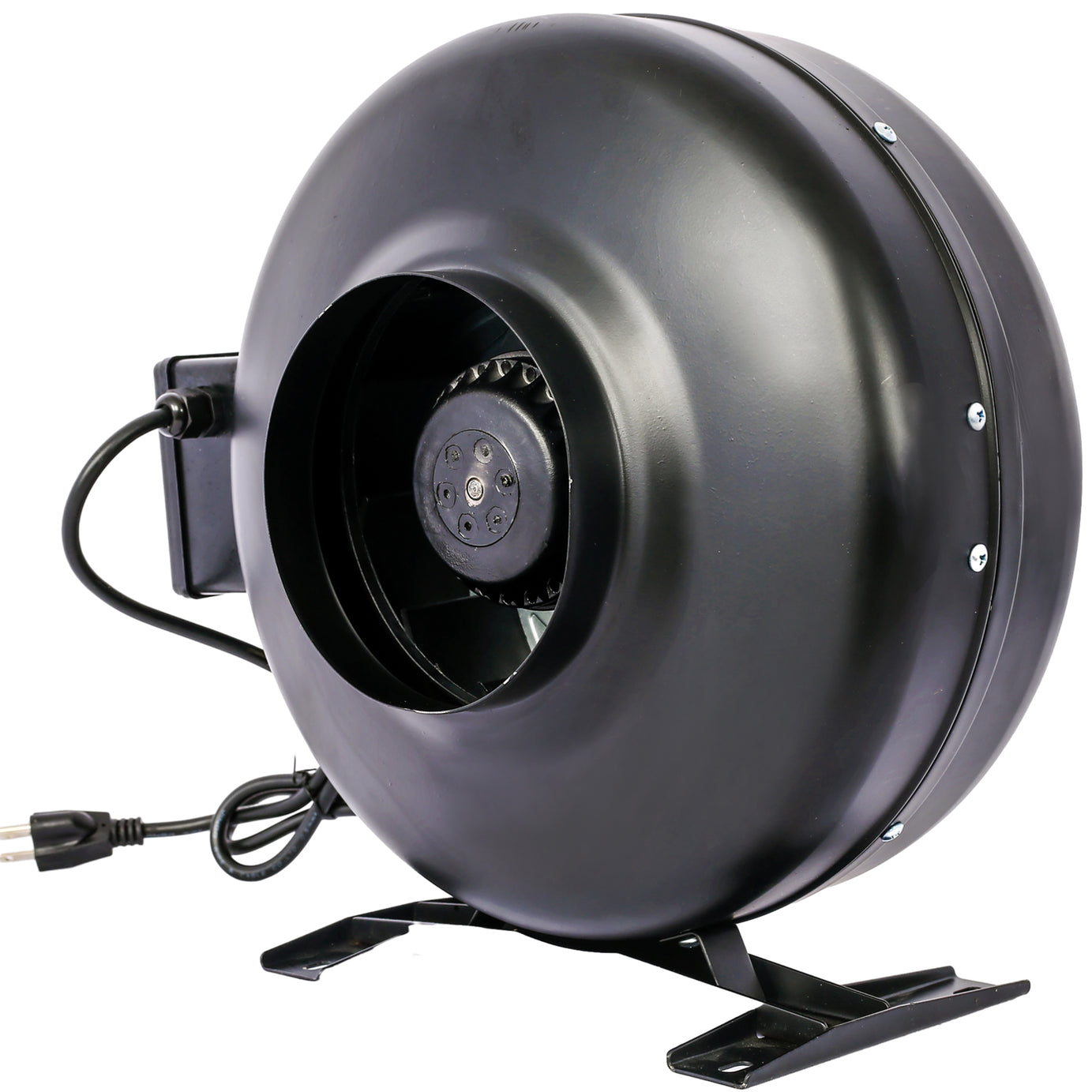 6-Inch 412 CFM Inline Duct Fan: Air Circulation Vent Blower for Hydroponics, Basements, and Kitchens--1