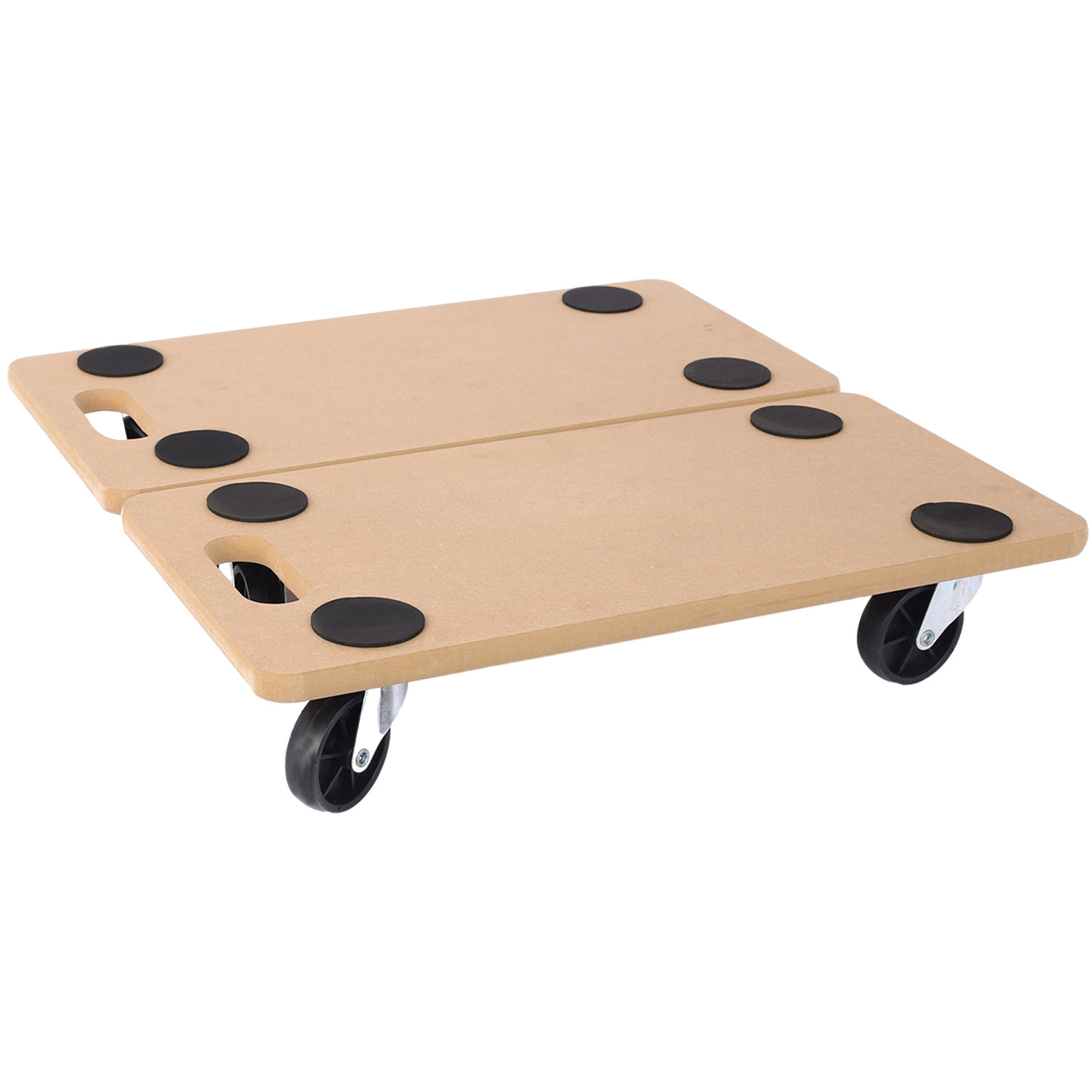 Furniture Moving Dolly, Heavy Duty Wood Rolling Mover with Wheels for Piano Couch Fridge Heavy Items, Securely Holds 500 Lbs (2pcs 22.8" x11.2" Platform)--1