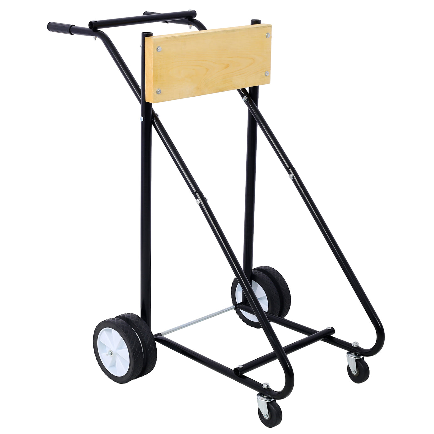 Outboard Boat Motor Stand, Engine Carrier Cart Dolly for Storage, 315lbs Weight Capacity, w/Wheels (wood)--1