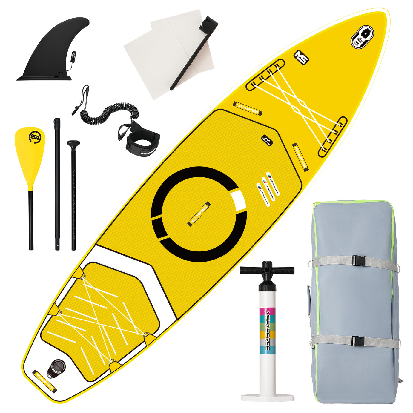 Inflatable Stand Up Paddle Board 11'x34"x6" With Accessories--1