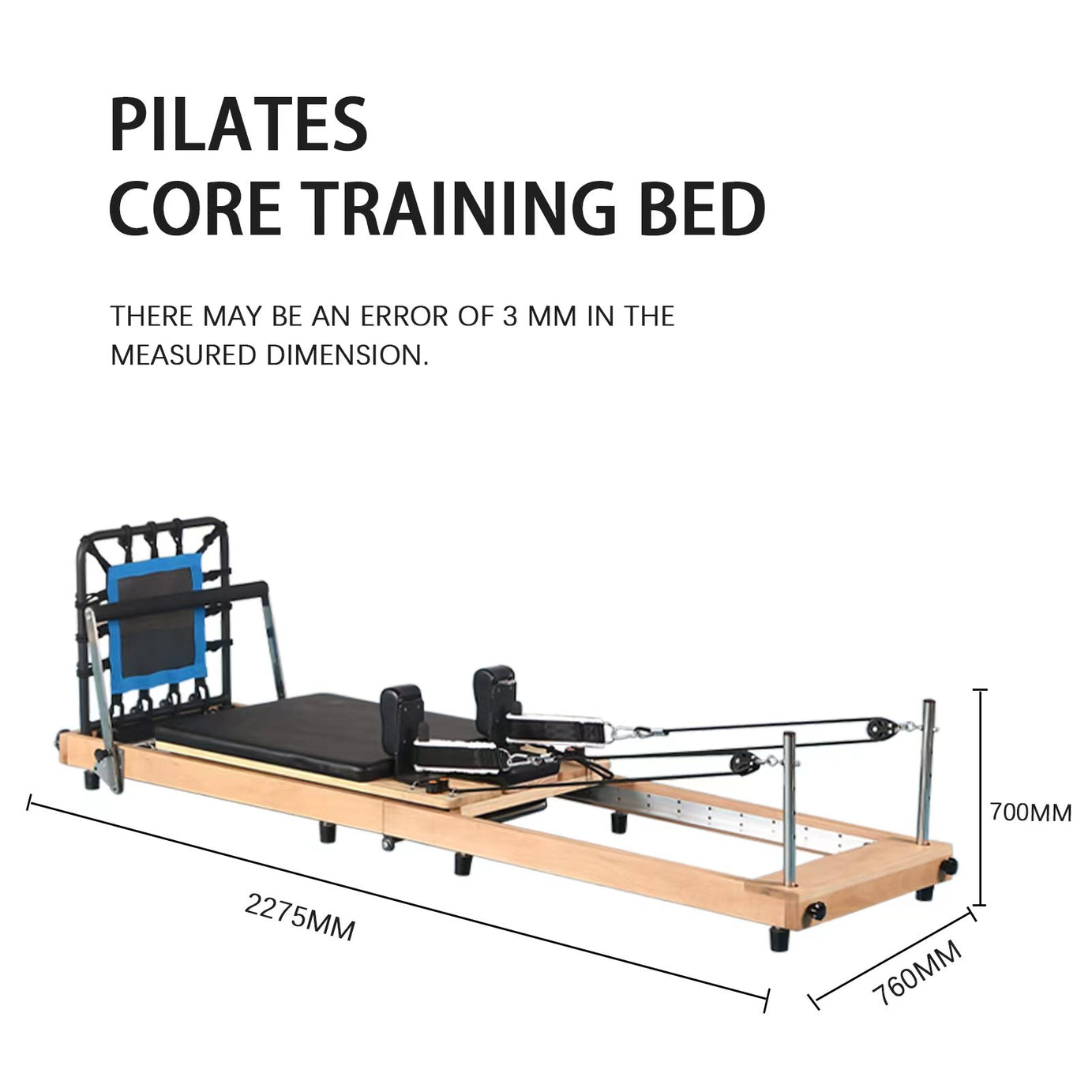 Pilates Bed Beech Wood Pilates Equipment Pilates Home and Studio Reformer--1