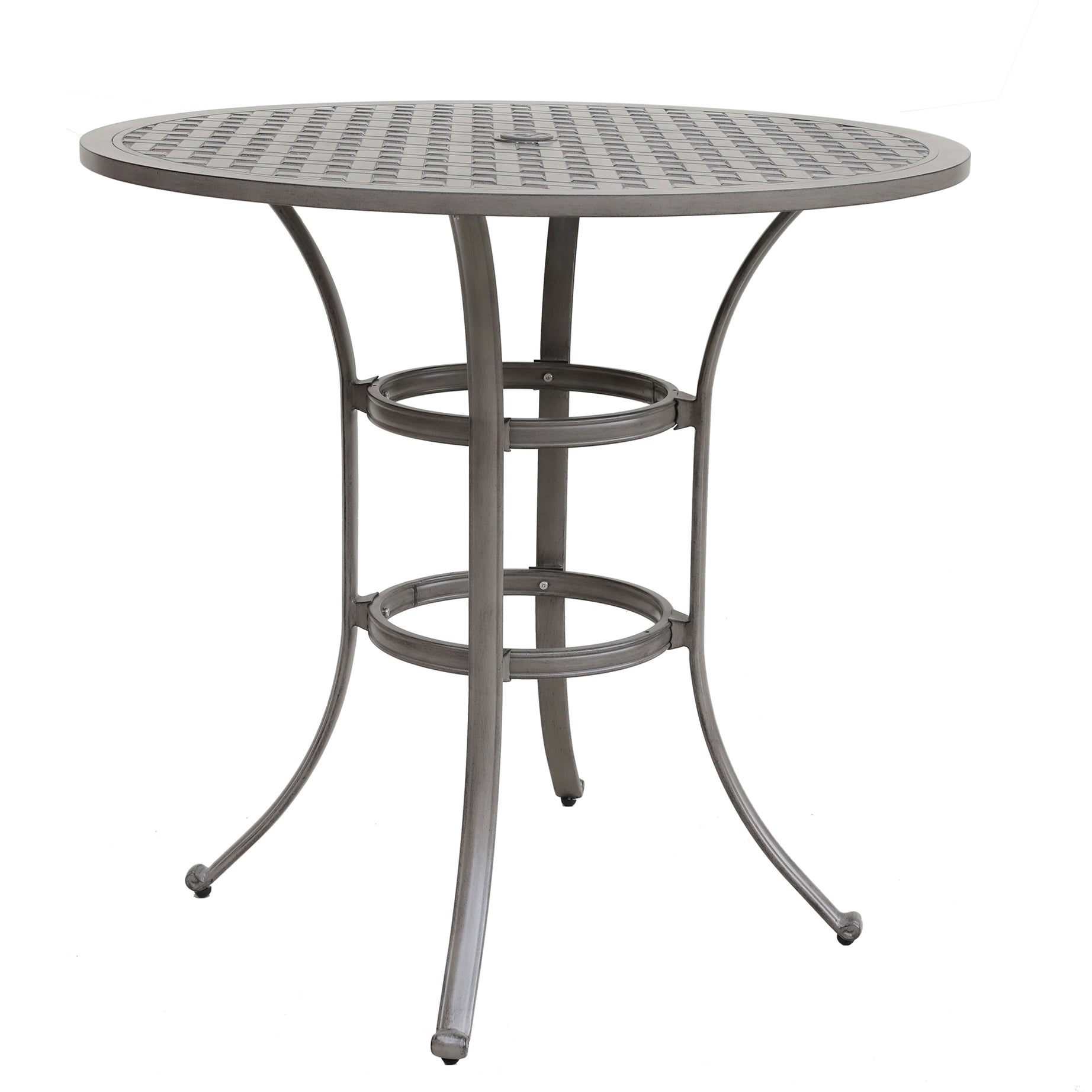 42 Inches Cast Aluminum Round Bar Table--1