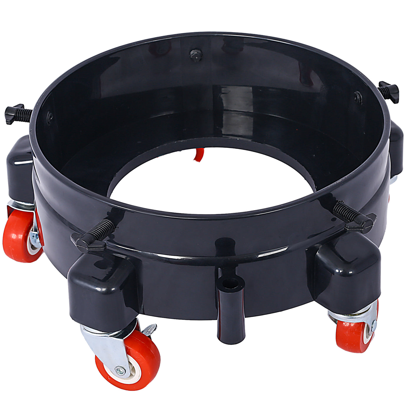 11.2 Inch Bucket Dolly, Removable Rolling Bucket Dolly Easy Push 5 Roll Swivel Casters to Move 360 Degree Turning for 5 Gallon Buckets Car Wash System Detailing Smoother Maneuvering, Black--1