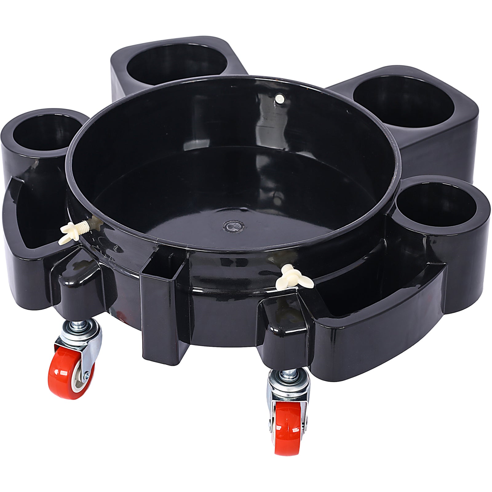 Bucket Dolly 5 Gallon Rolling Bucket Dolly with 5 Rolling Swivel Casters,Removable Bucket Dolly for Car Wash Professional Detailing for Car Washing Detailing Smoother Maneuvering--1