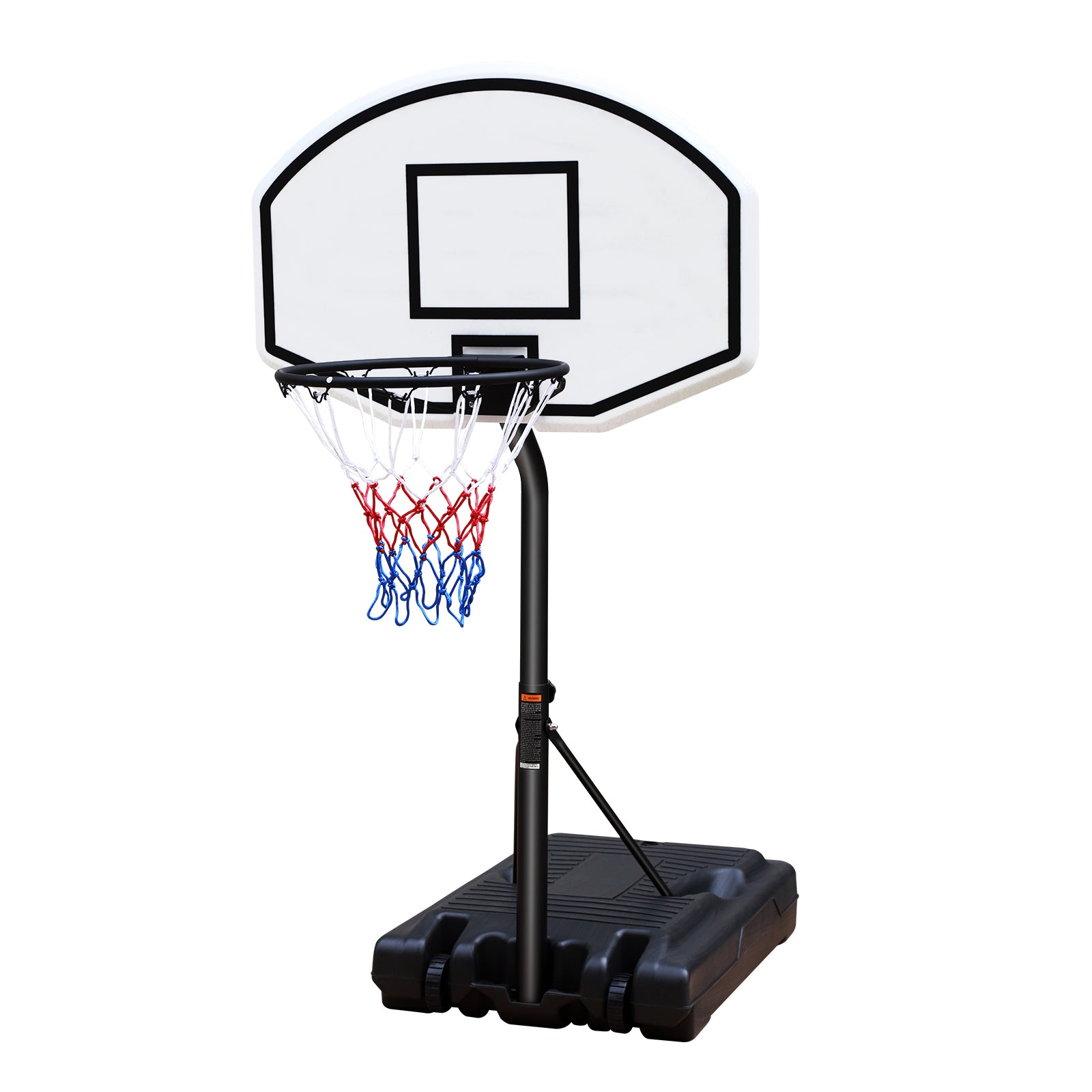 Portable Poolside Basketball Hoop System Basketball Hoop for Pool Height Adjustable 3.1ft-4.7ft with 36" Backboard for Indoor Outdoor Use--1