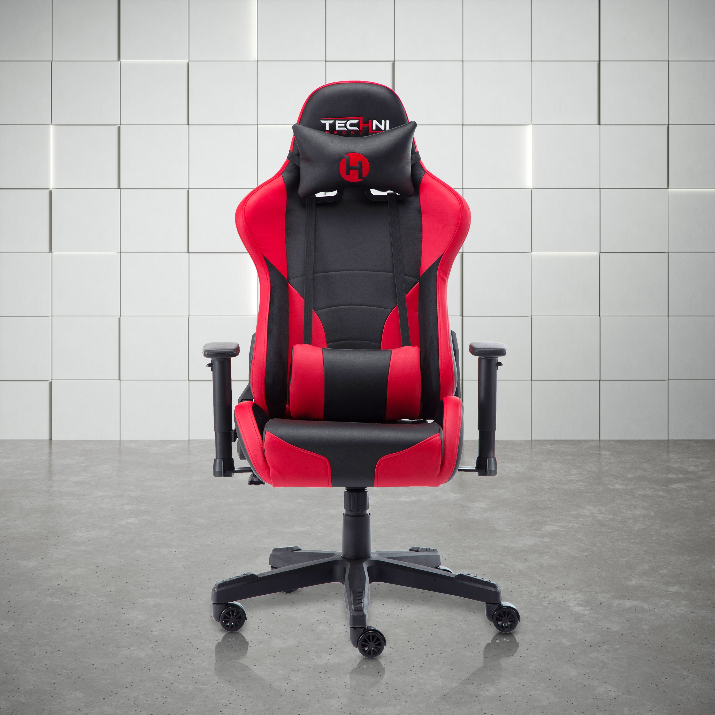 Techni Sport TS-90 Office-PC Gaming Chair, Red--1