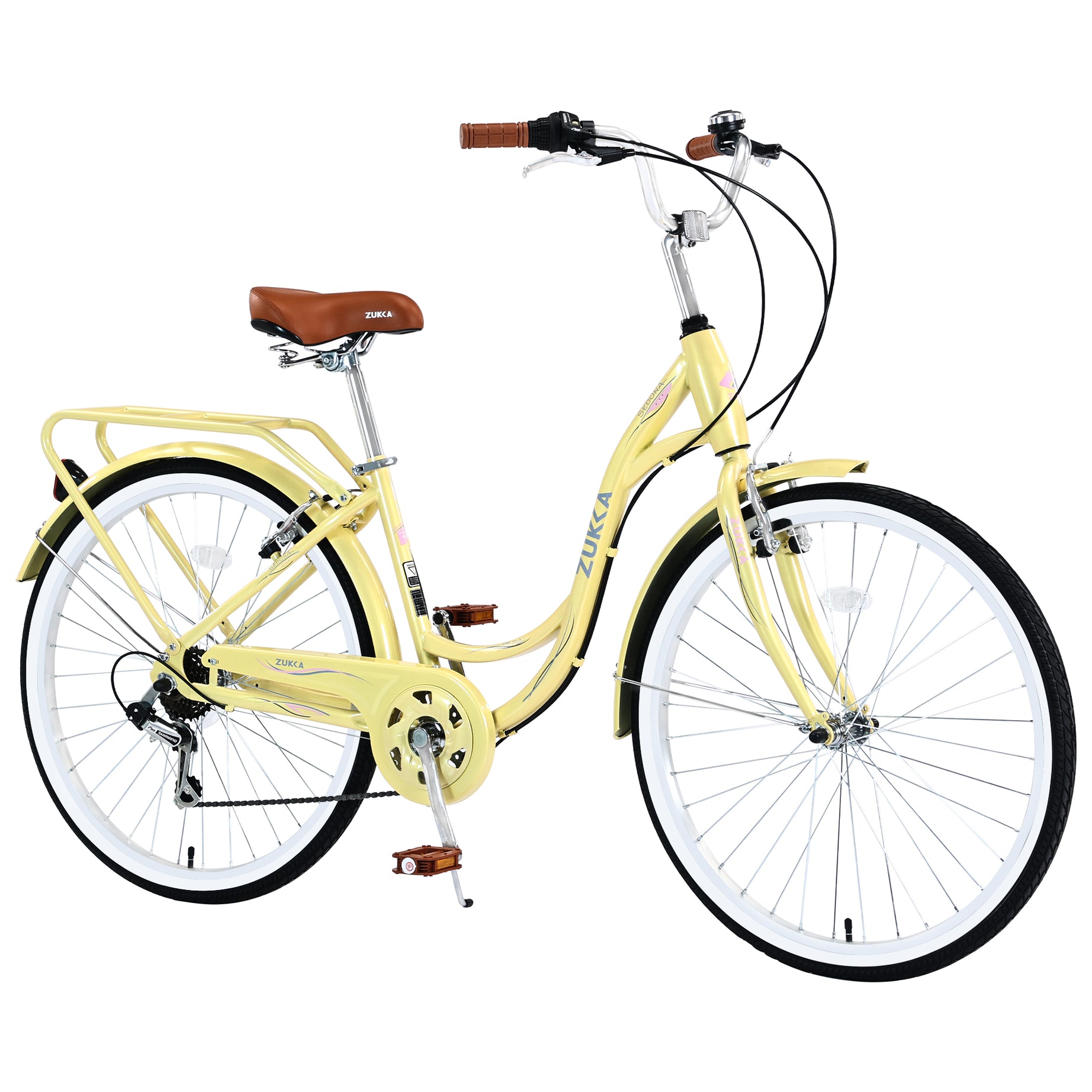 7 Speed, Steel Frame, Multiple Colors 26 Inch Ladies Bicycle--1