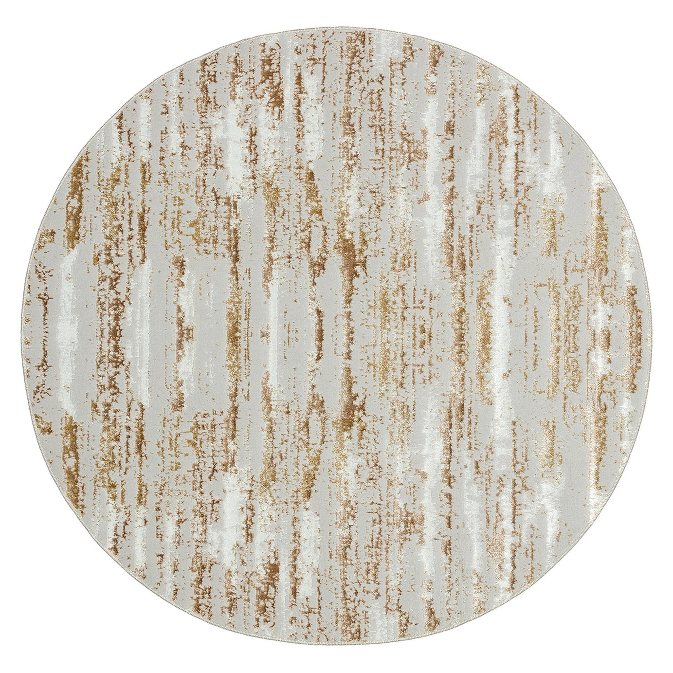 Milano Collection Shimmer Skin Woven Round Area Rug--1