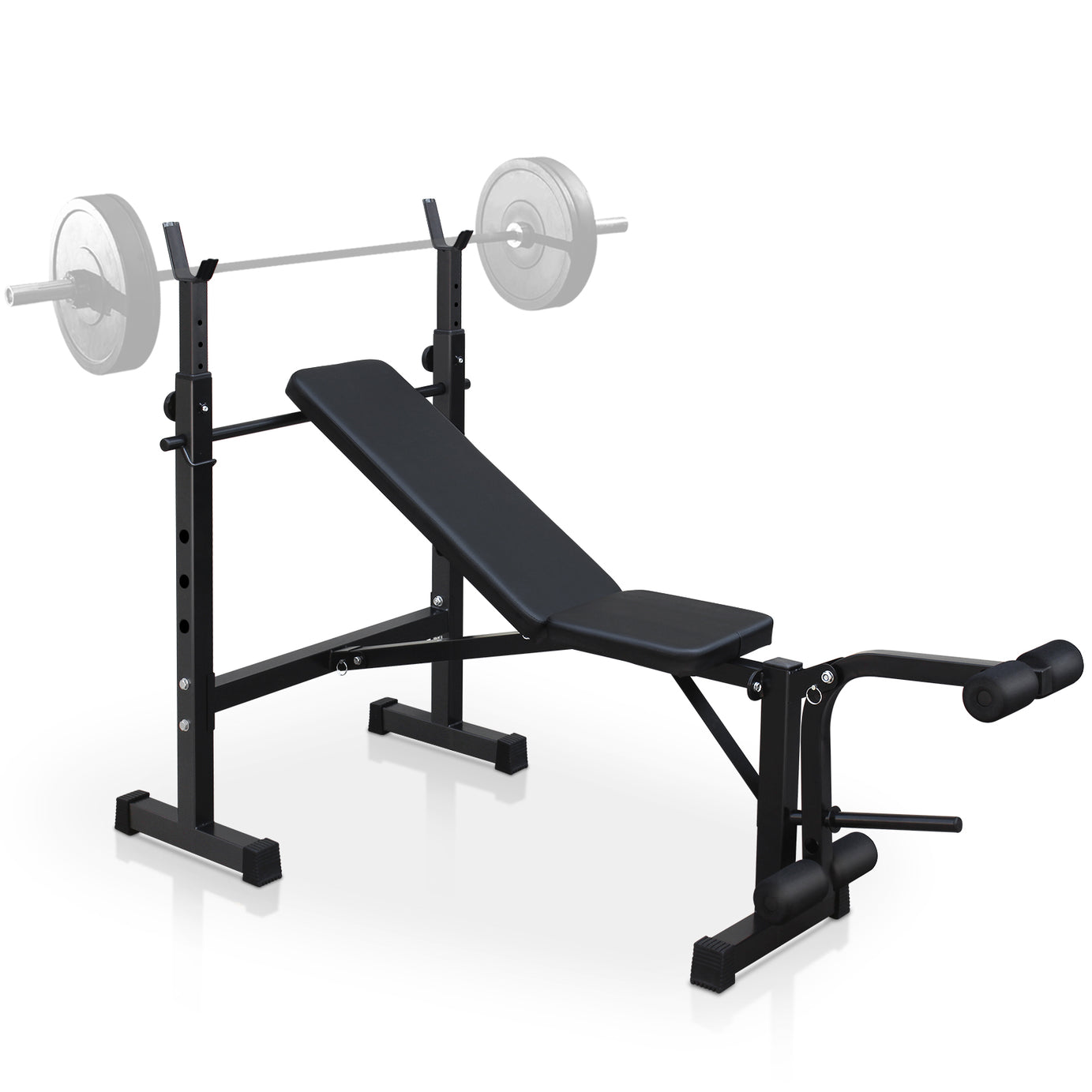 Olympic Weight Bench, Bench Press Set with Squat Rack and Bench for Home Gym Full-Body Workout--1