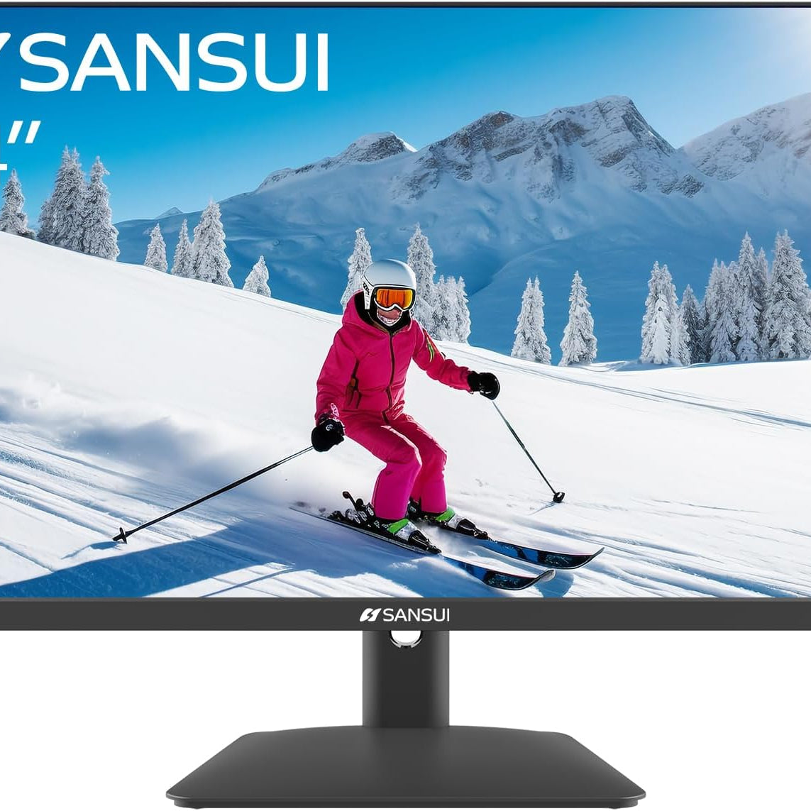 Sansui Monitor 24 inch IPS FHD 1080P 75HZ HDR10 Computer Monitor with HDMI,VGA,DP Ports Frameless/Eye Care/Ergonomic Tilt/Speakers Built-in(ES-24X5A HDMI Cable Included)--1