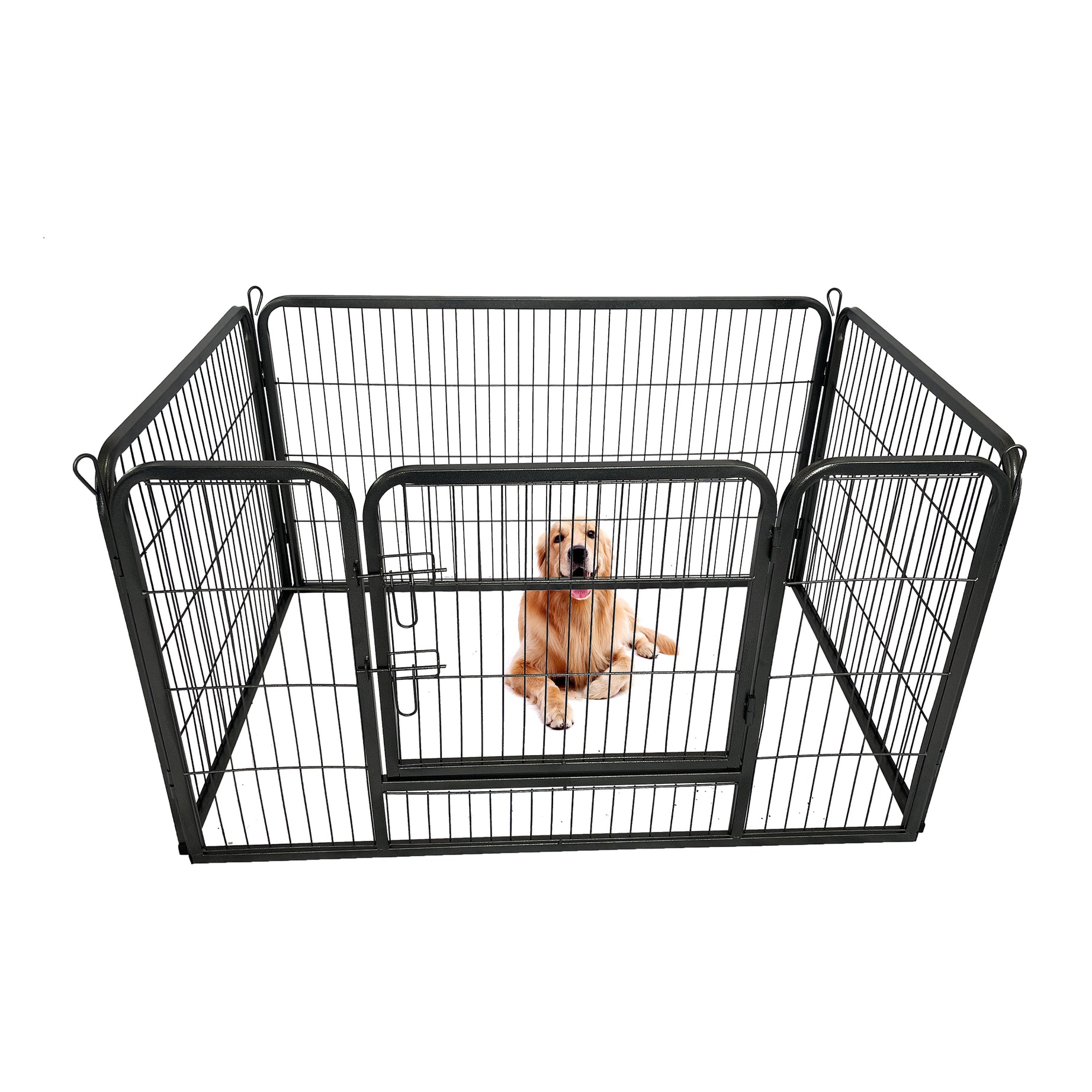 Dog Playpen Designed for Camping, Yard , 28" Height for Medium/Small Dogs, 4Panels--1