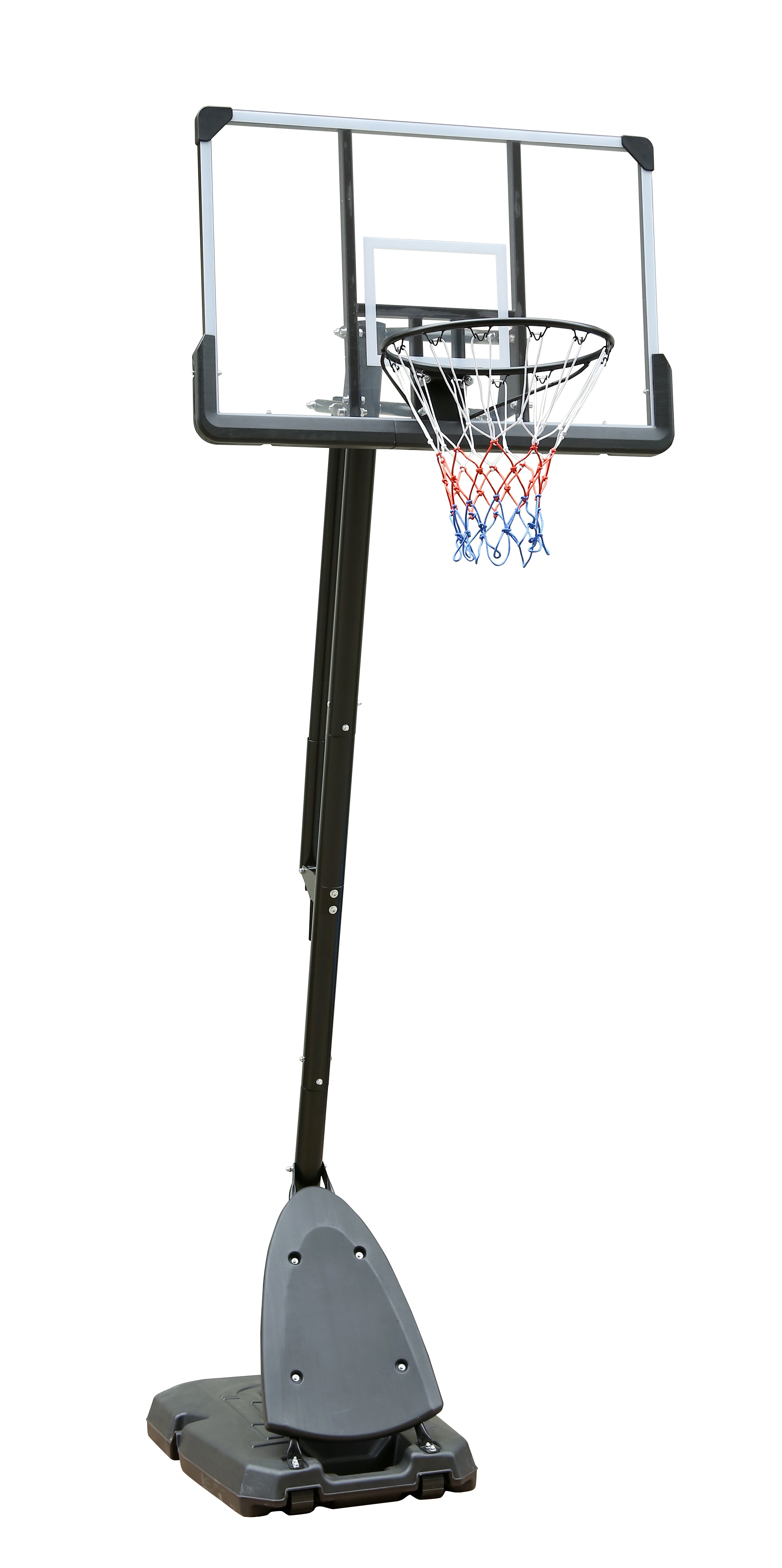 Height Adjustable 7 to 10ft Basketball Hoop 44 Inch Backboard Portable Basketball Goal System with Stable Base and Wheels, use for Outdoor--1