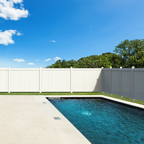 2 pcs x Privacy Fence Panels    6ft.H x 6ft.W  White Vinyl Fence set of 2 Pcs--1