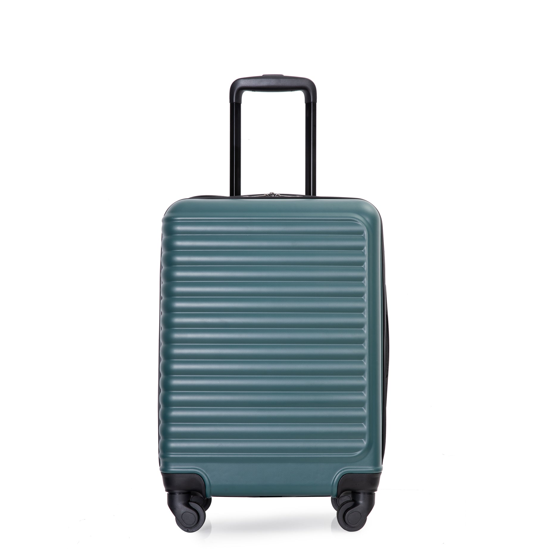 20" Carry on Luggage Lightweight Suitcase, Spinner Wheels, Green--1