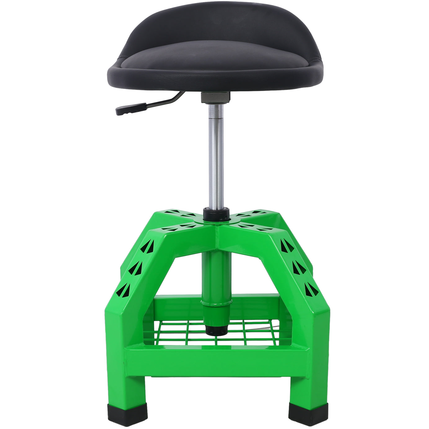 Pneumatic 360 Degree Swivel Stool, Mechanics Rolling Creeper Seat, Heavy Duty Rolling Mechanics Stool, Shop Stool with Casters green--1