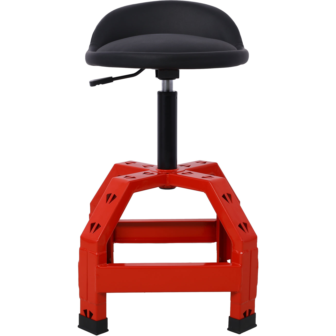 Pneumatic 360 Degree Swivel Stool, Mechanics Rolling Creeper Seat, Heavy Duty  Mechanics Stool, red--1