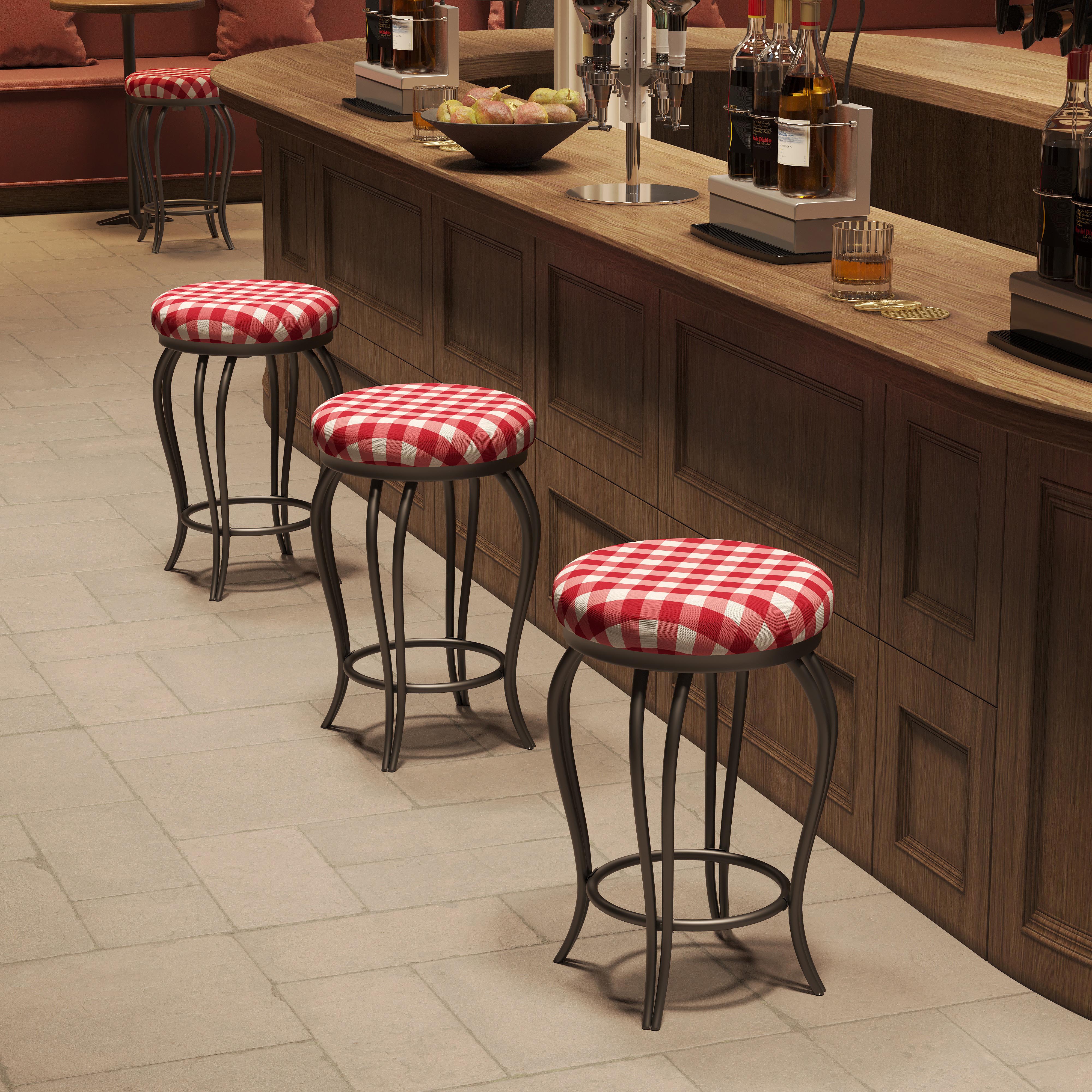 Bar Stools,Set of 2 Bar Chairs,25.5In Counter Bar Stools,Country Style Industrial,Easy to Assemble, with Footrest for Indoor Bar Dining Kitchen--1