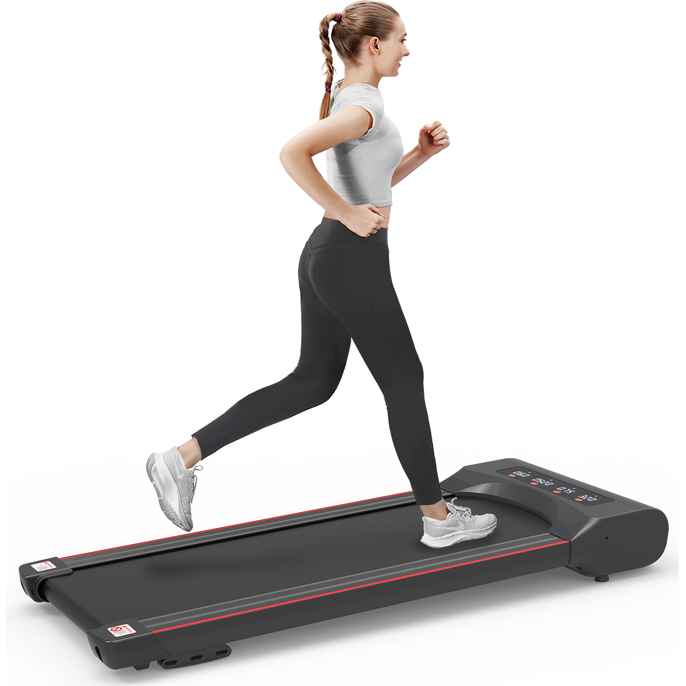 Under Desk Treadmill Machine 300 LB Capacity Walking Pad  for Home Office--1