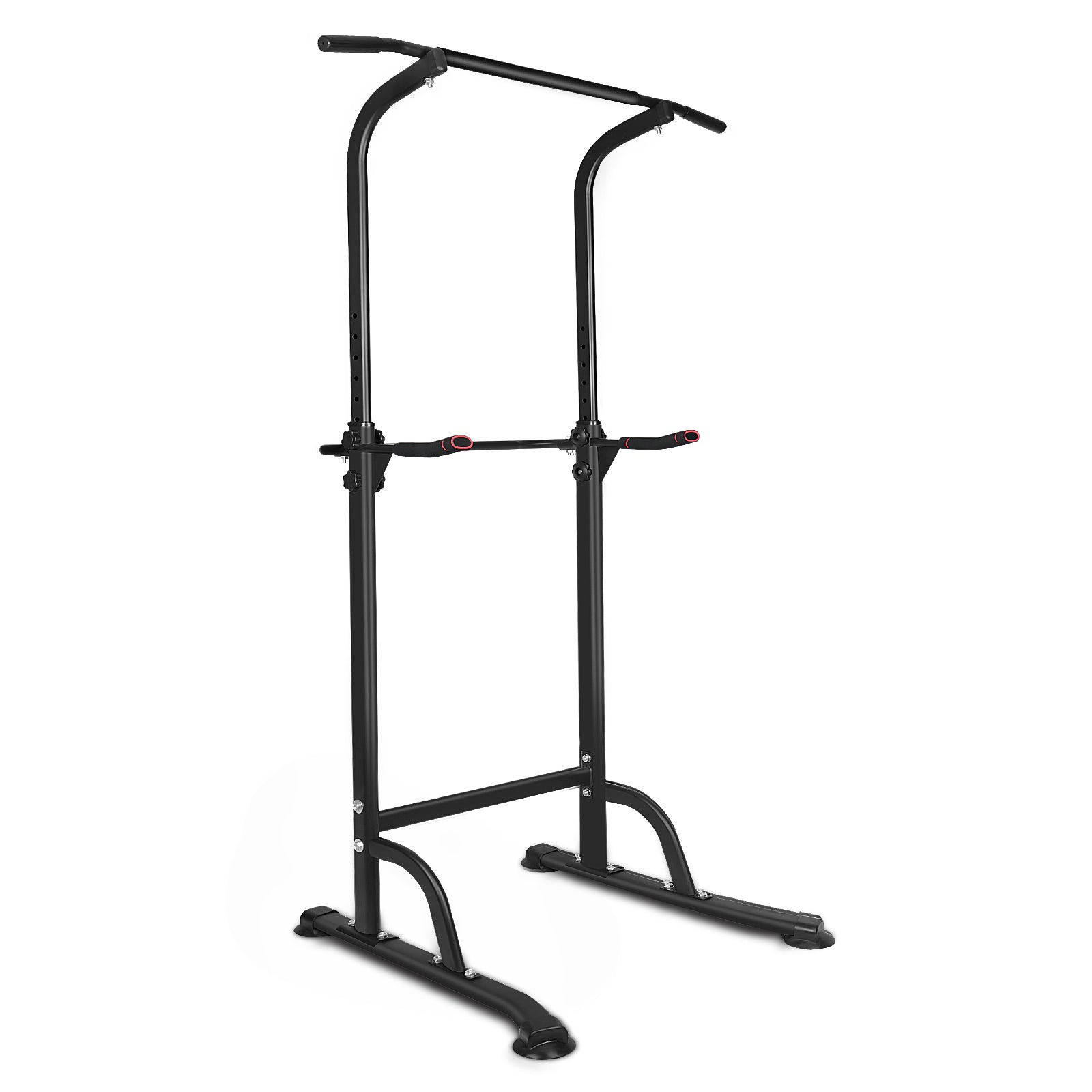 Power Tower Workout Dip Station Pull Up Bar, Height Adjustable Multi-Function Dip Stand for Home Gym Strength Training Fitness Equipment--1